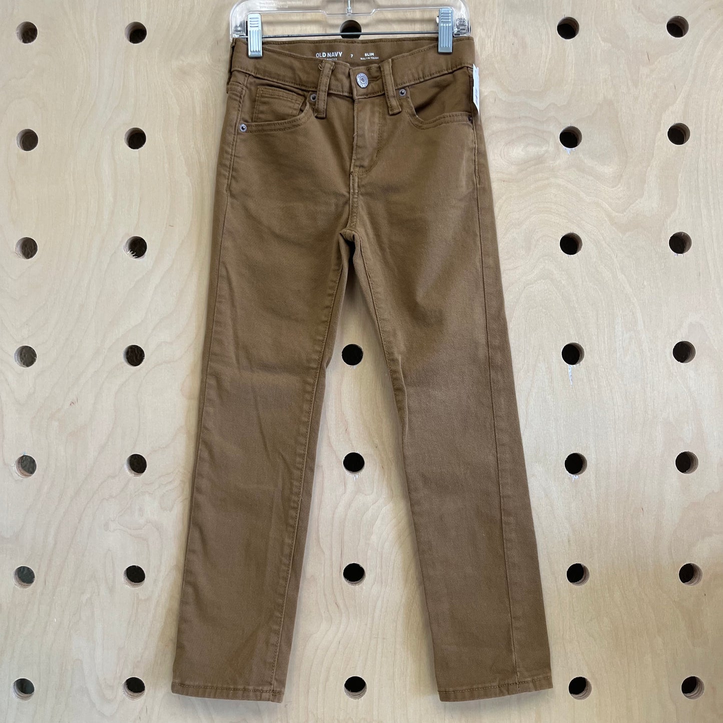 Tan 360 Stretch Slim Pant