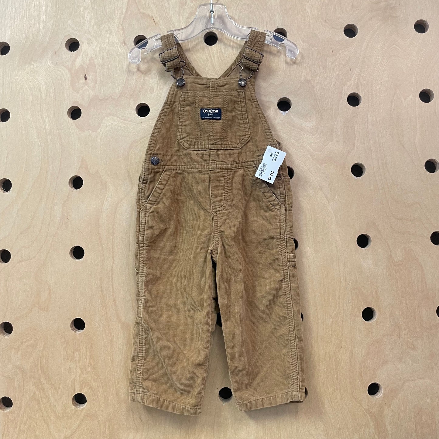 Tan Cord Overalls