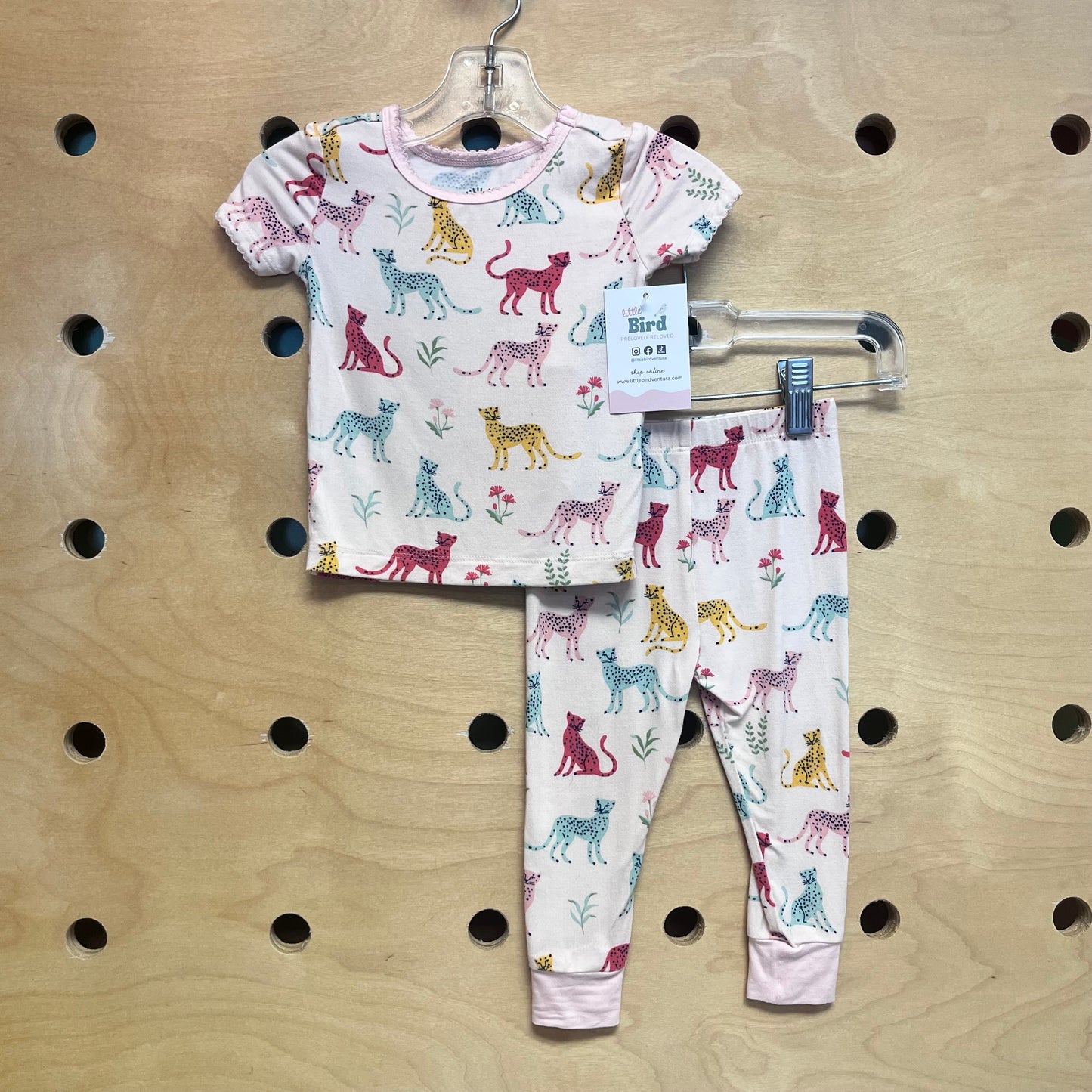 Pink Safari Cats Bamboo Pajamas
