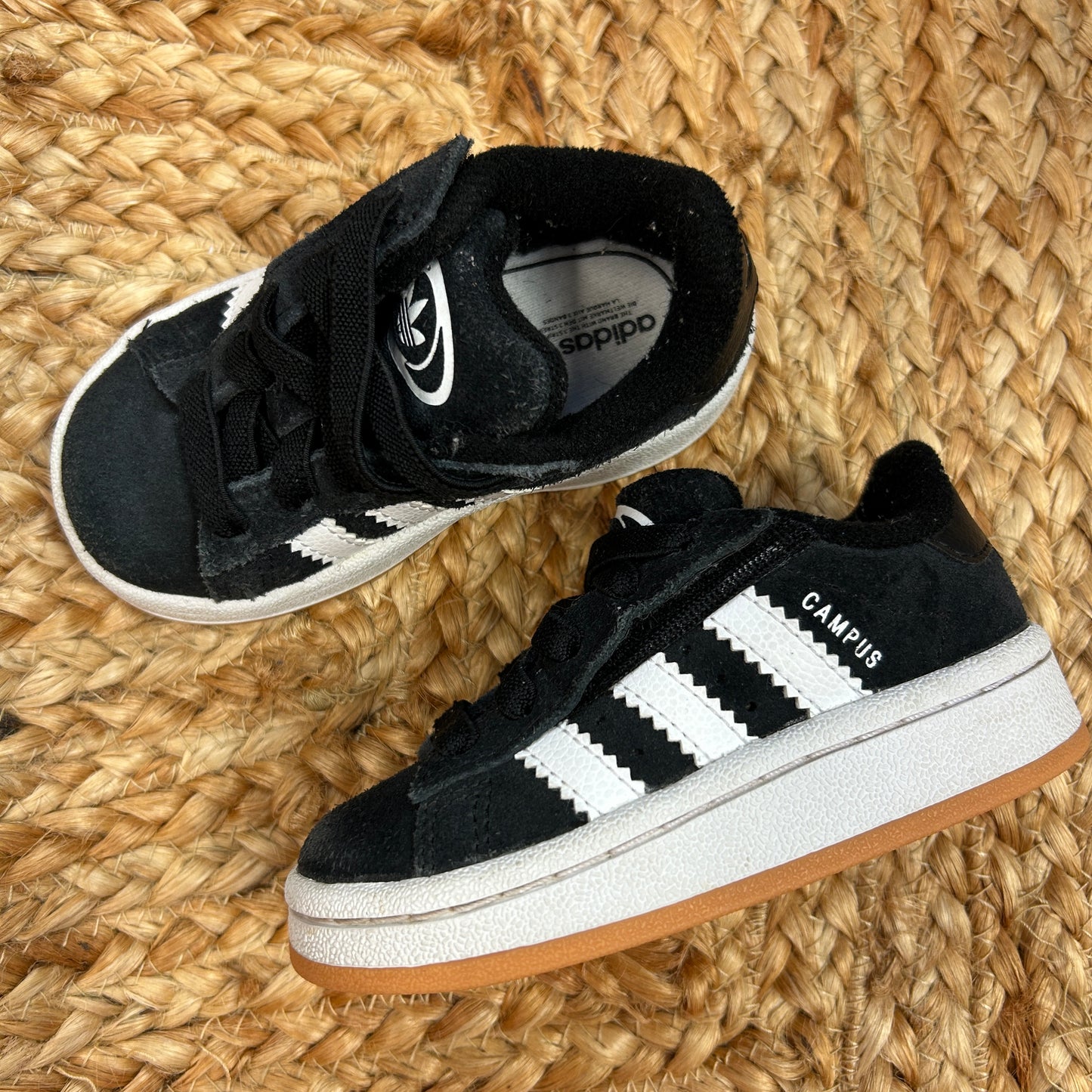 Black & White Campus Sneakers