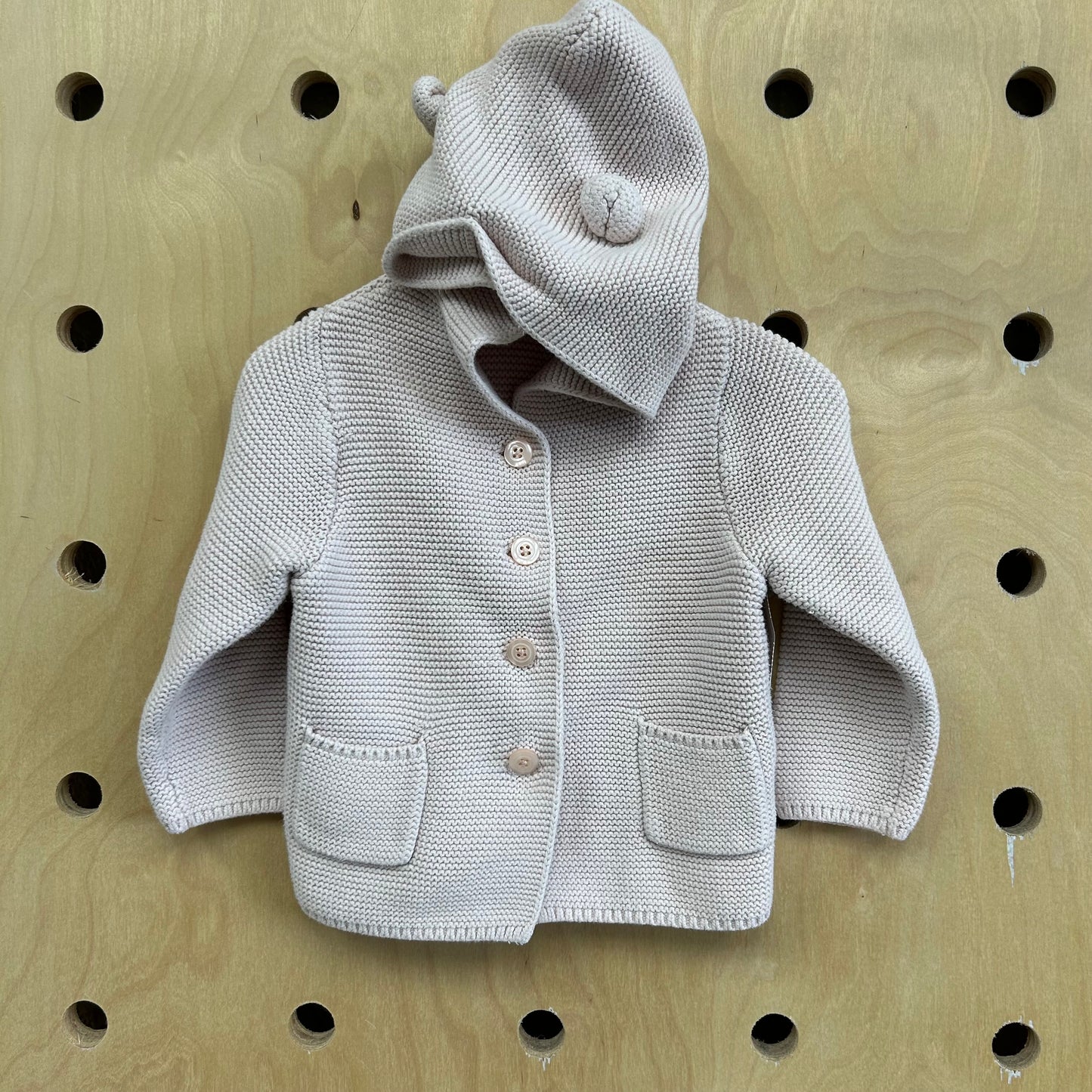 Pink Ears Hoodie Cardigan