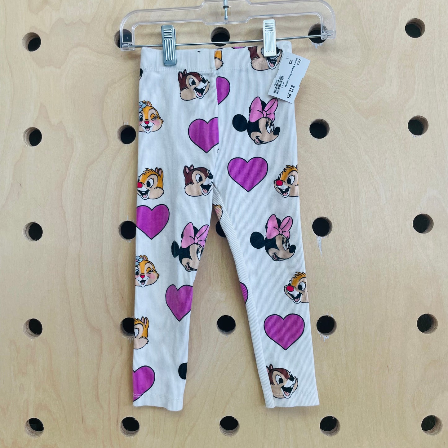 Minnie & Chipmunk Ribbed Leggings