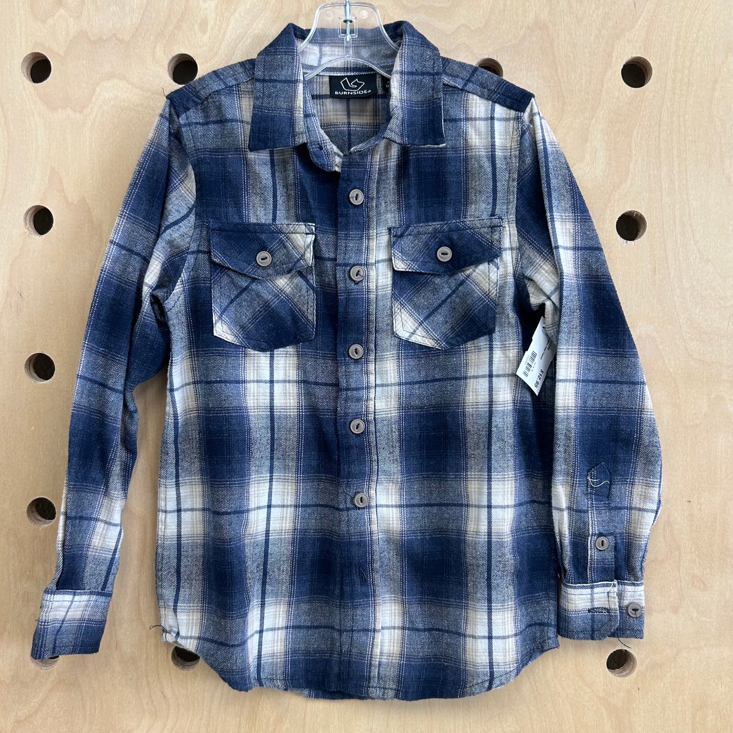 Blue & White Plaid Flannel