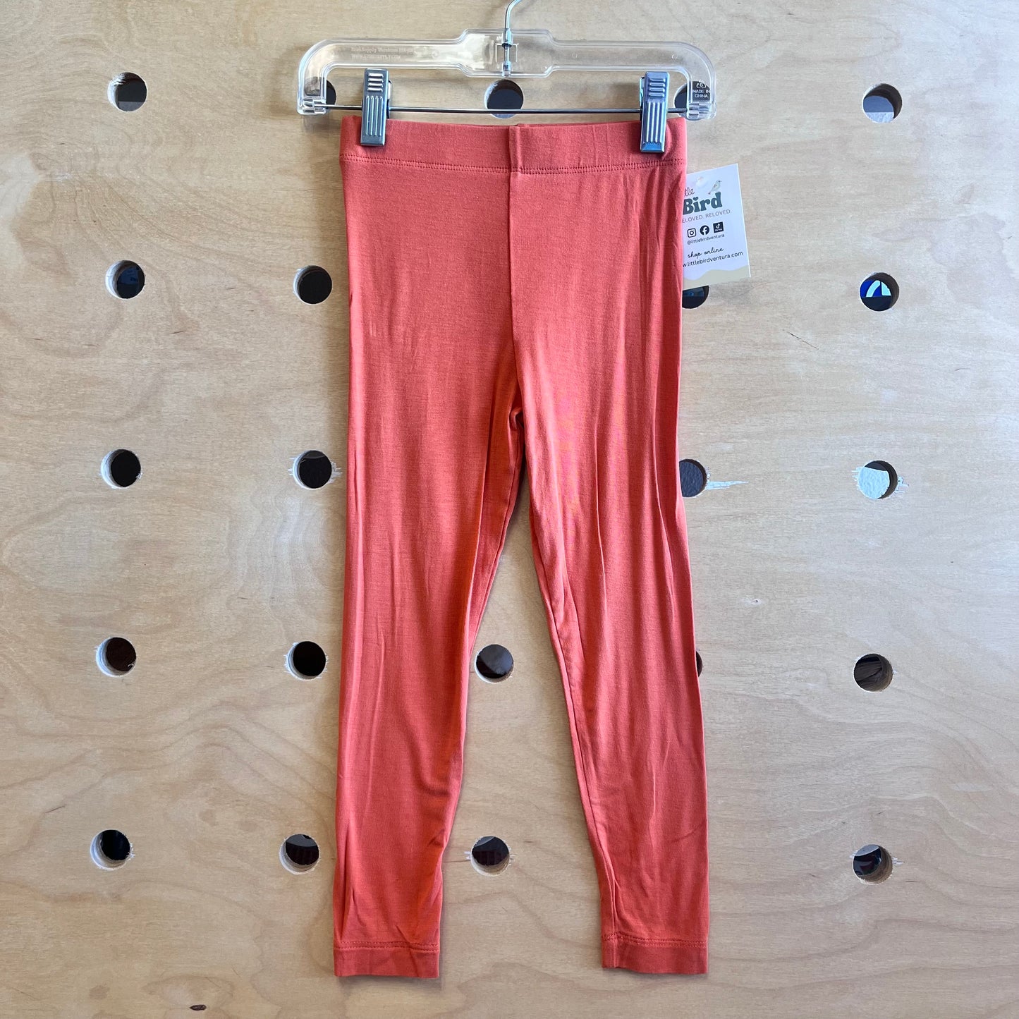 Orange Bamboo Leggings