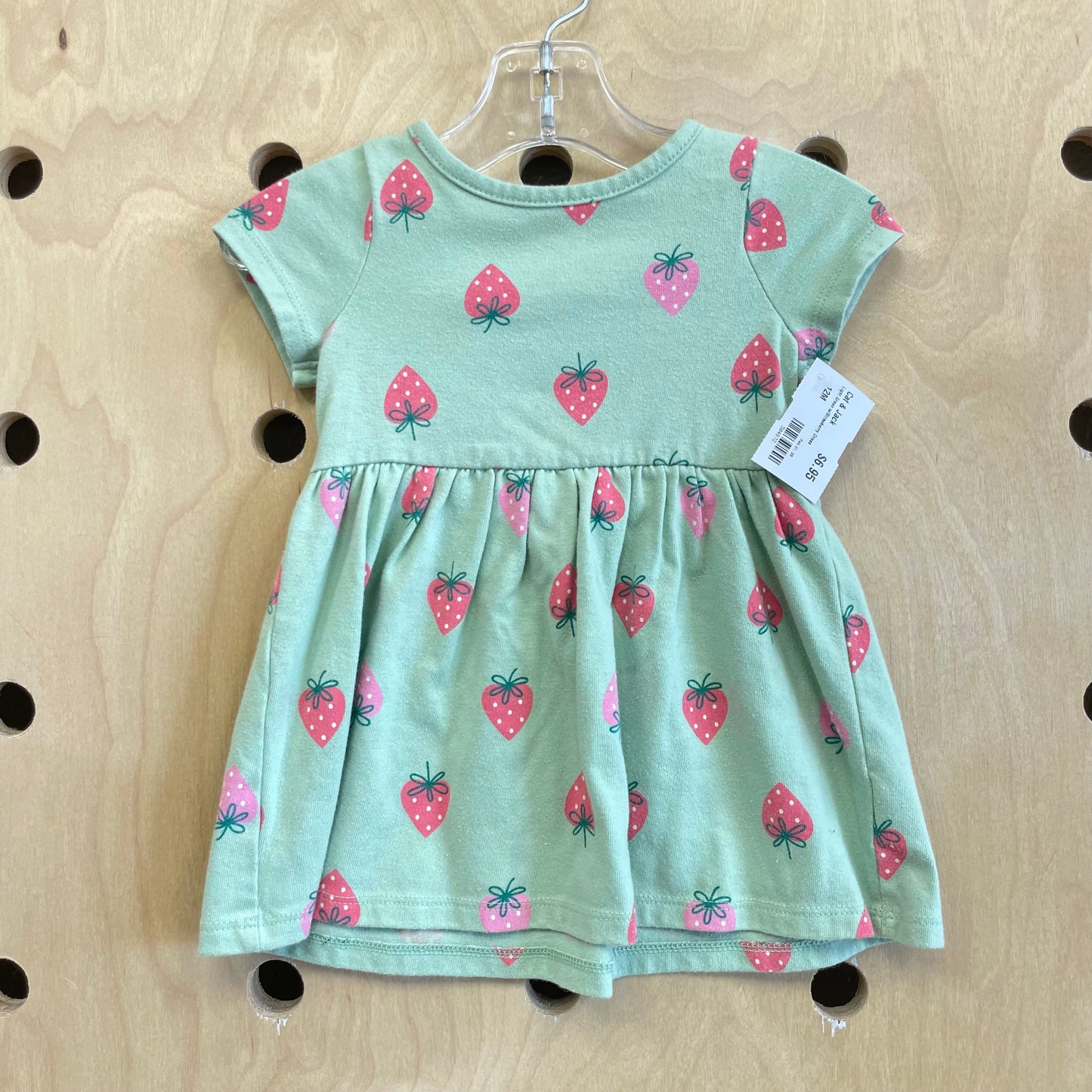 Green Strawberries Dress