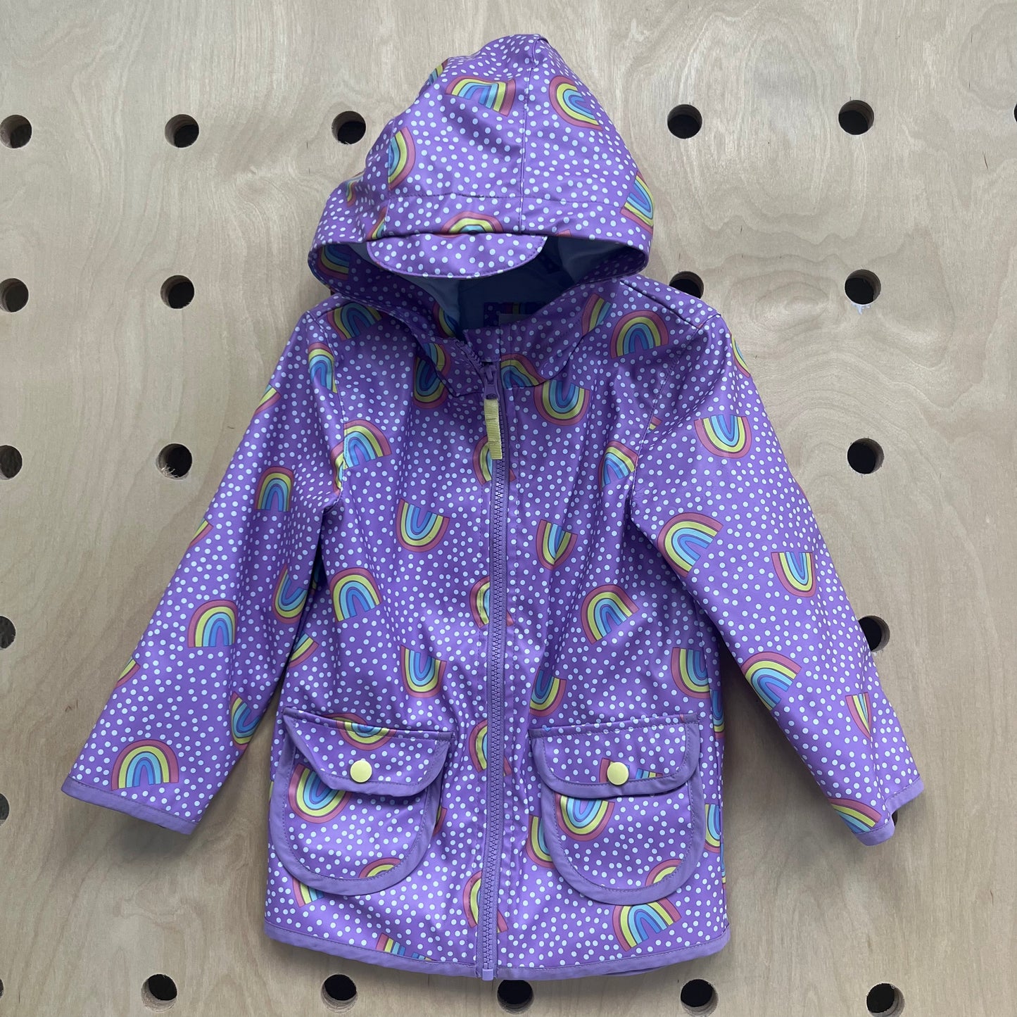 Lavender Rainbow Rain Jacket
