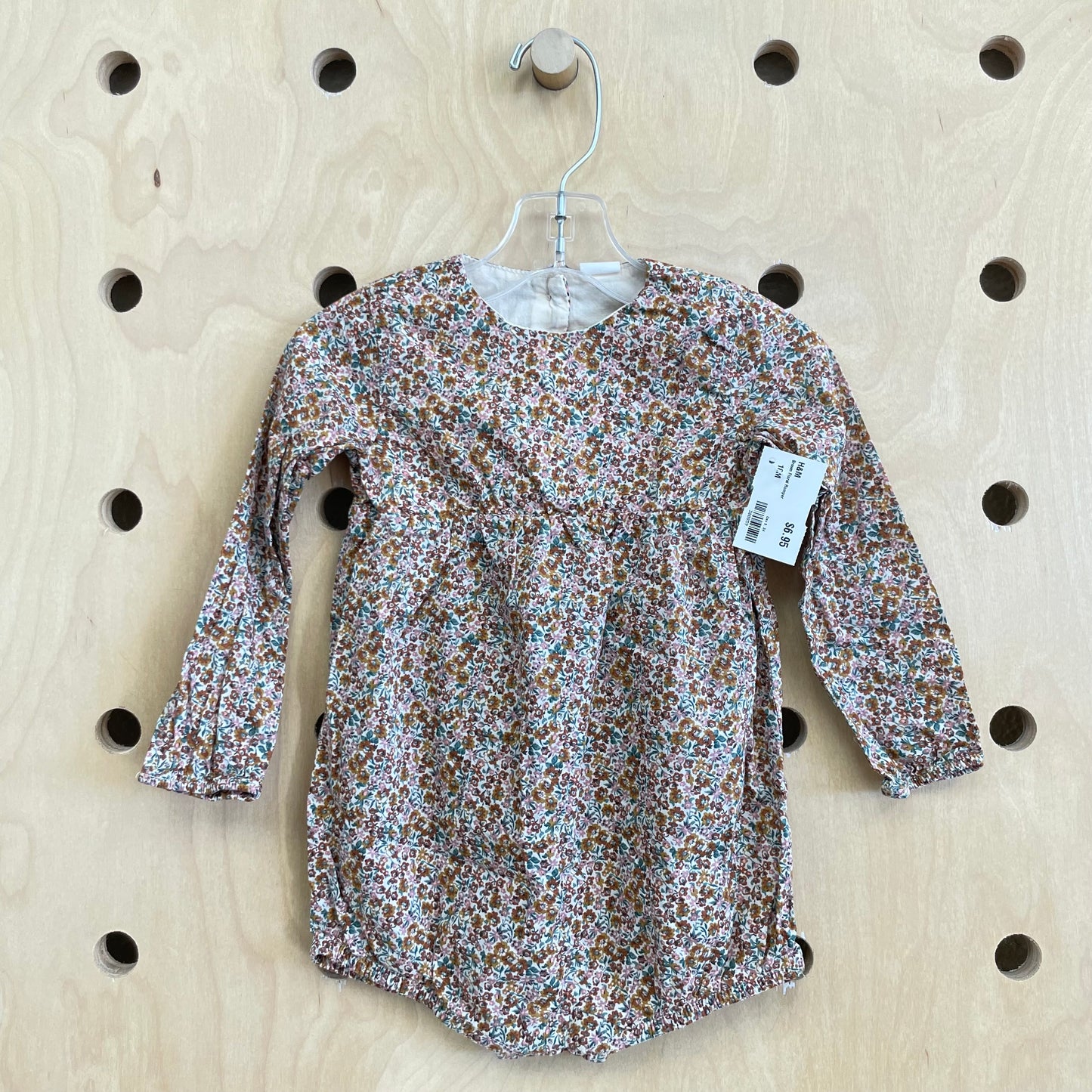 Brown Floral Romper