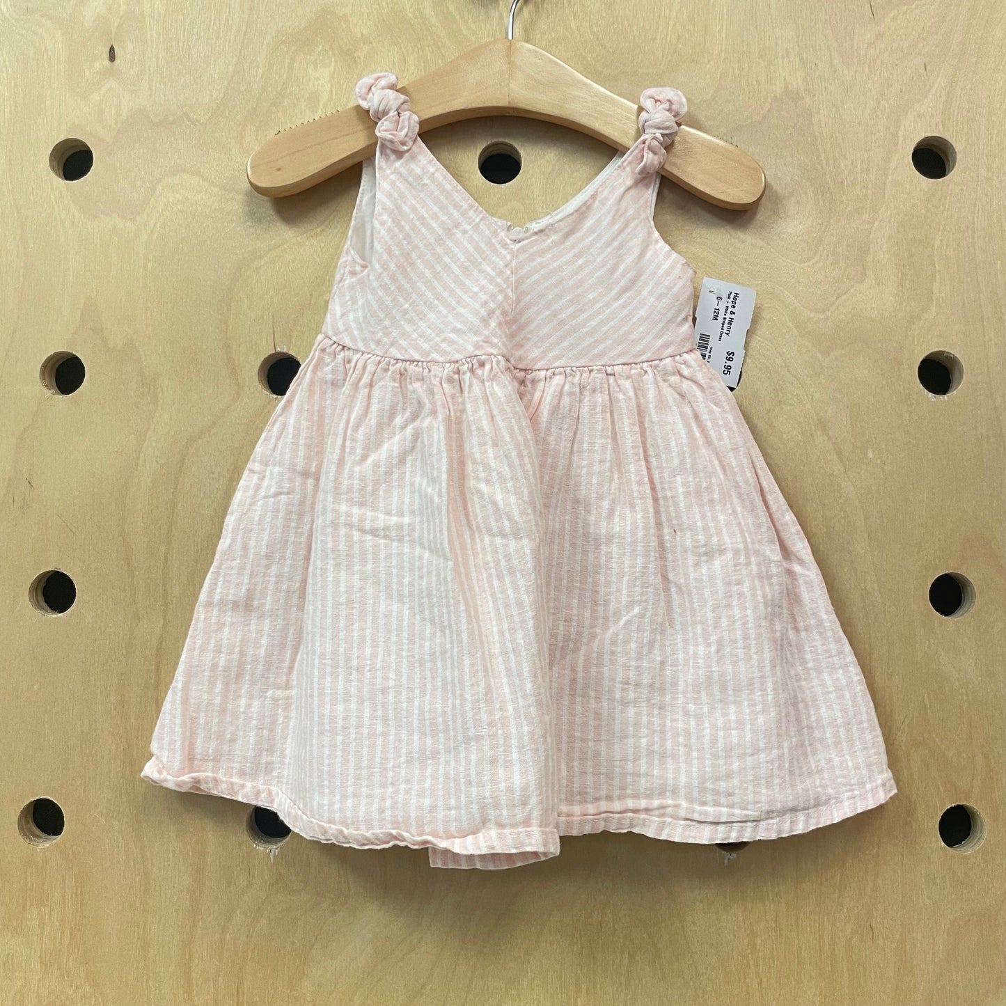 Pink + White Striped Dress