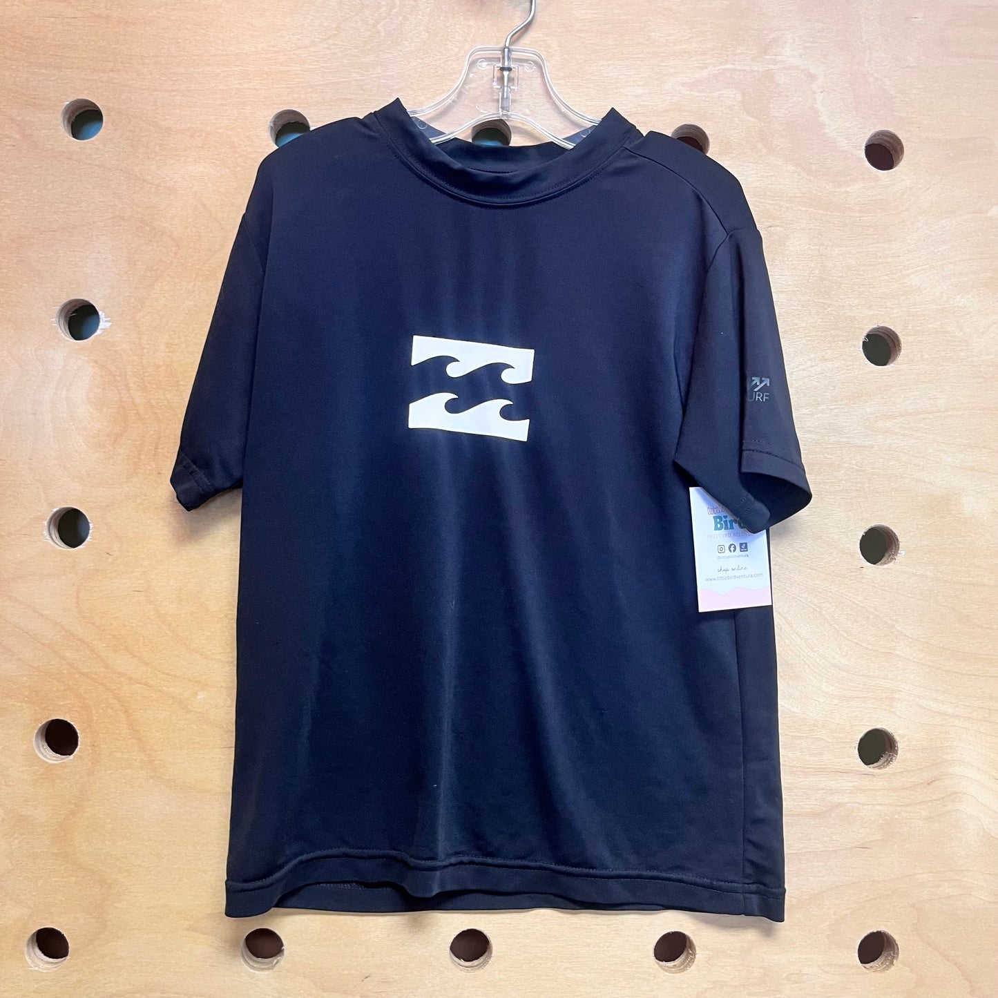 Black/White Wave Swim Tee