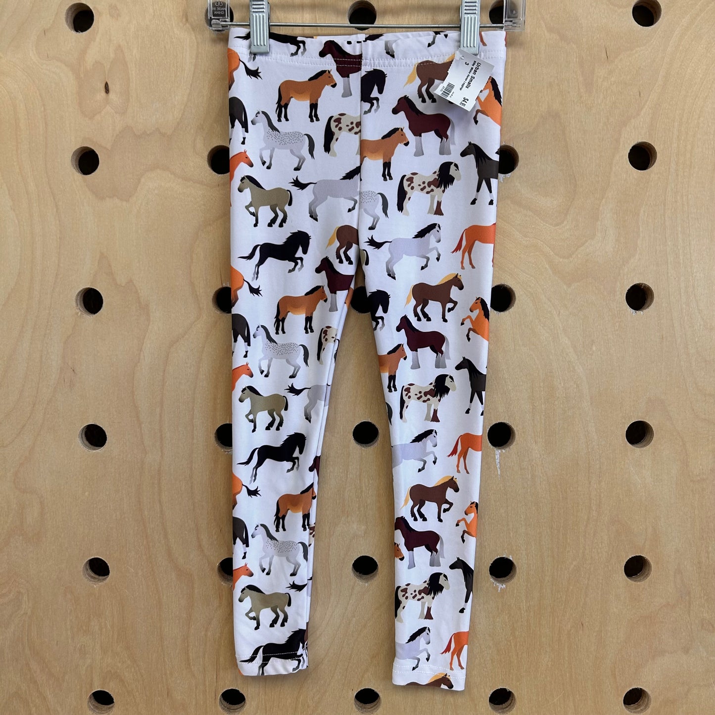 Silky White Horse Leggings