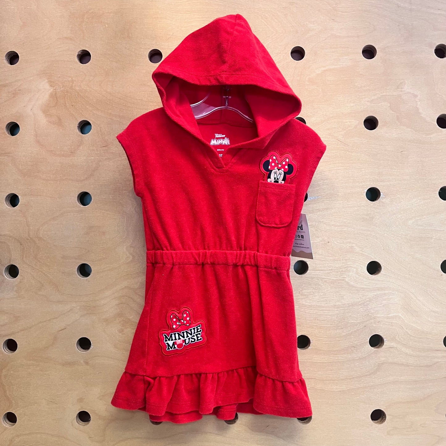 Red Terry Minnie Swim Cover Up