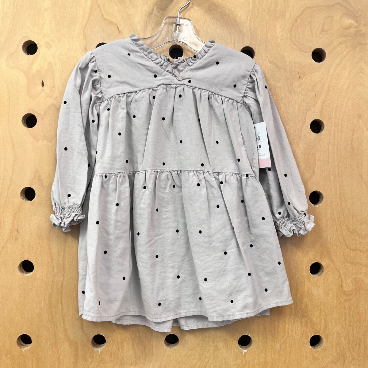 Grey Polka Dot Dress