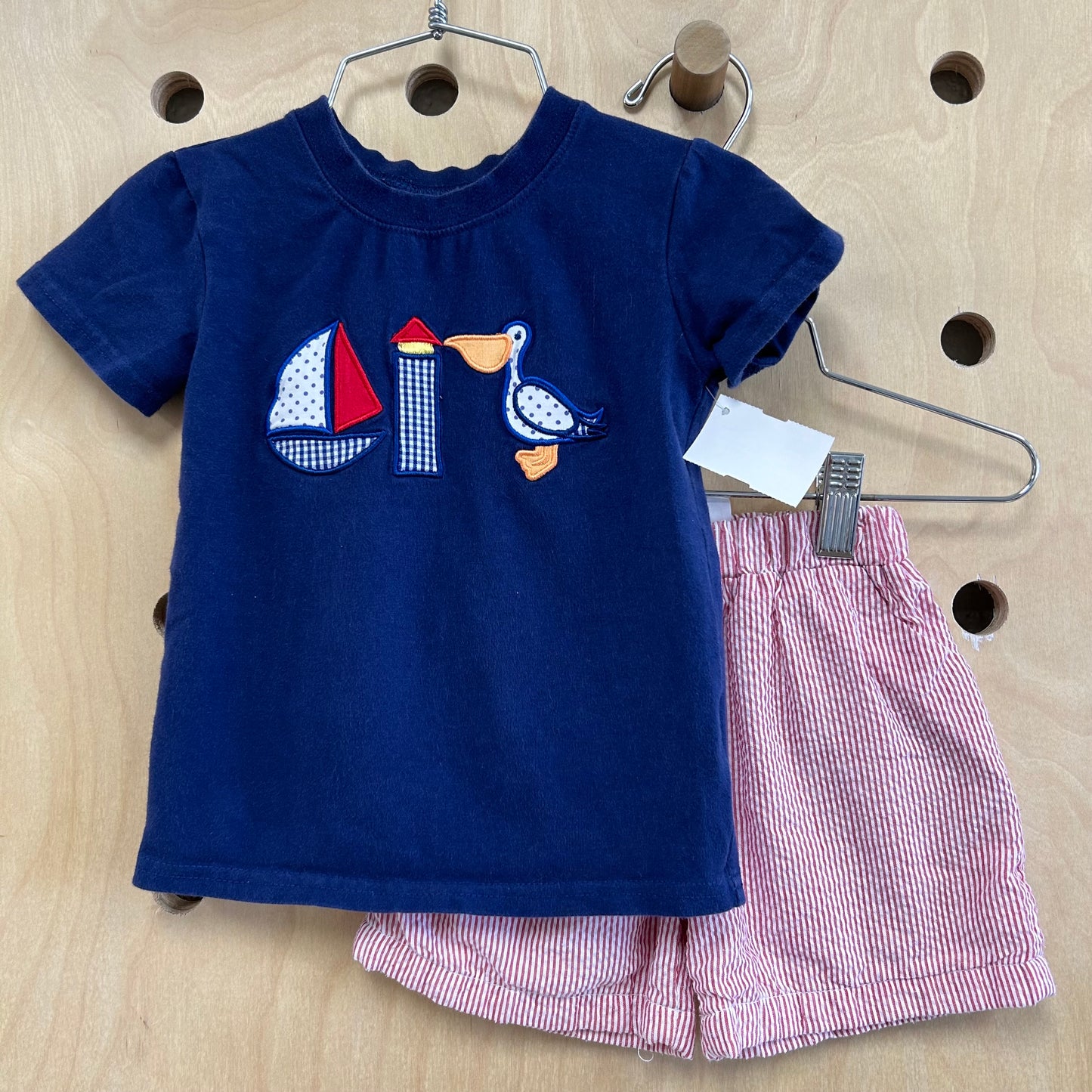 Red+Blue Seaside Outfit