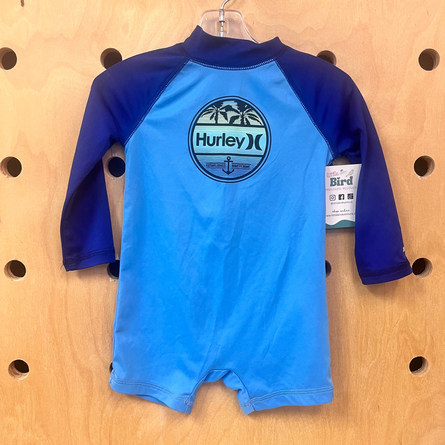 Blue Logo Dri-Fit Sunsuit