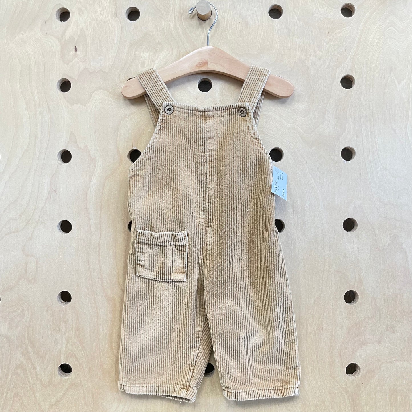 Tan Cord Overalls