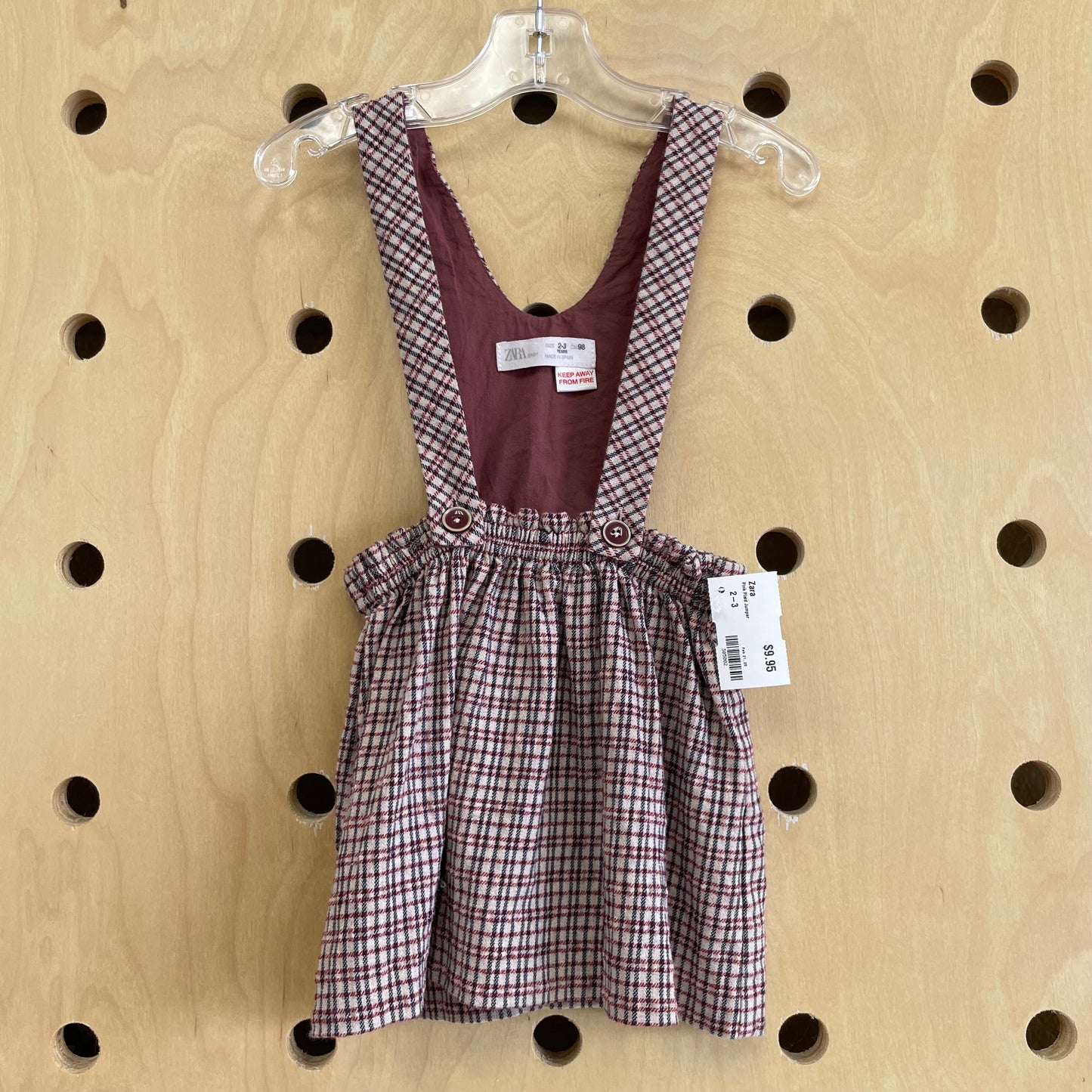 Pink Plaid Jumper