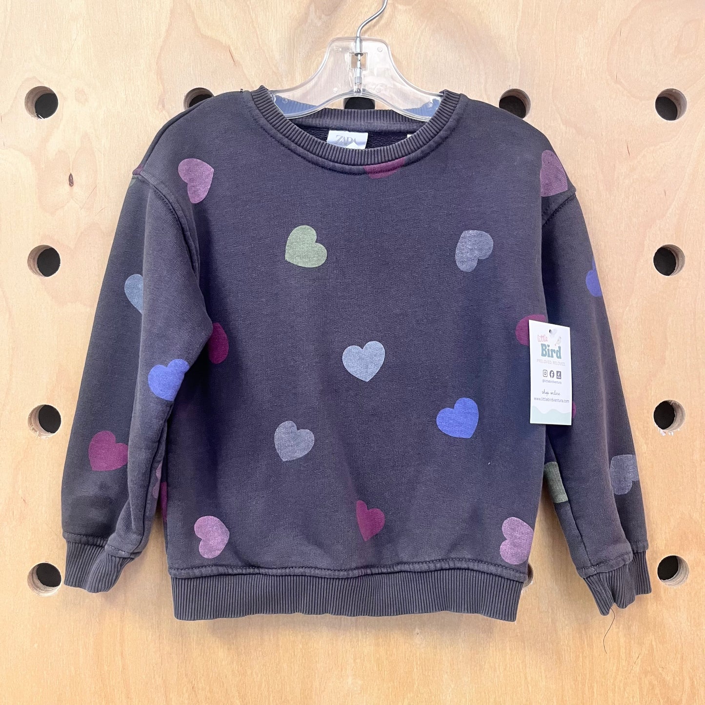 Grey Hearts Crewneck