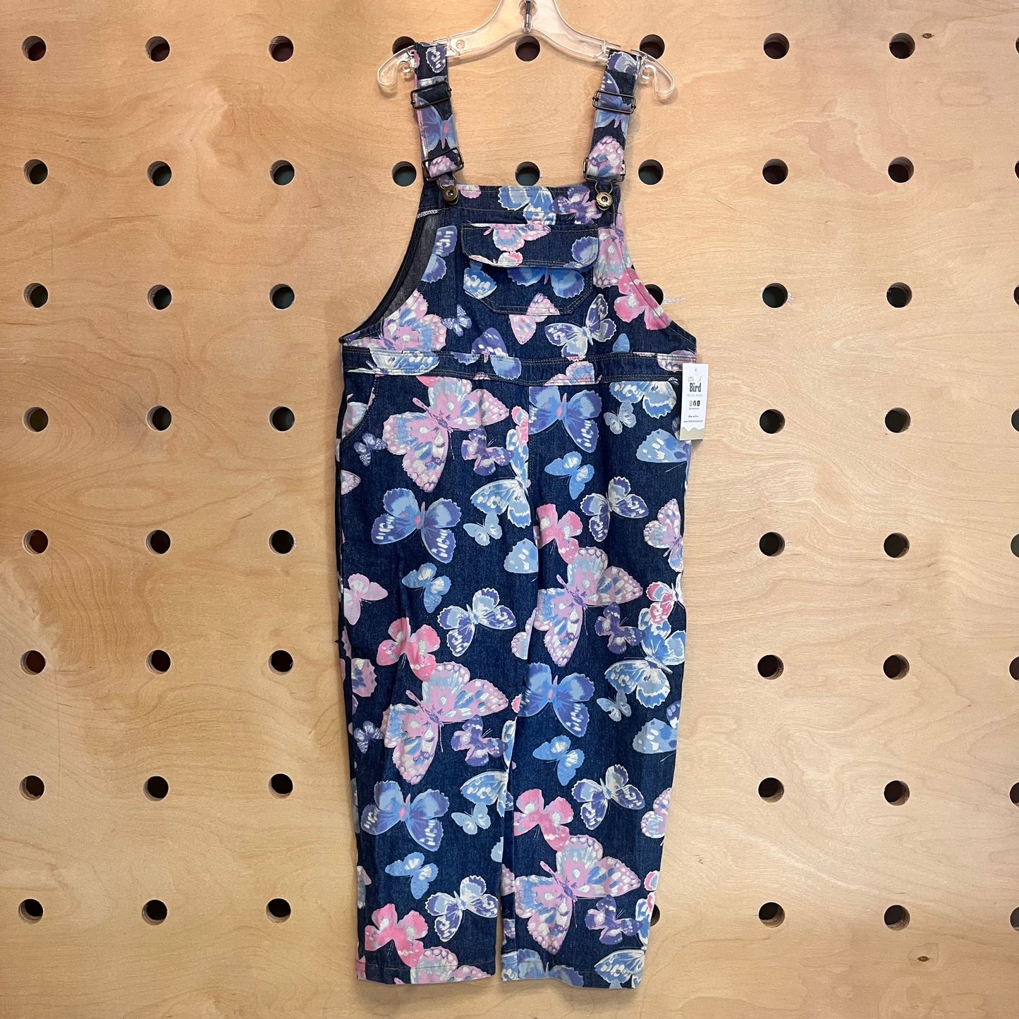 Lightweight Denim-Like Butterfly Overalls