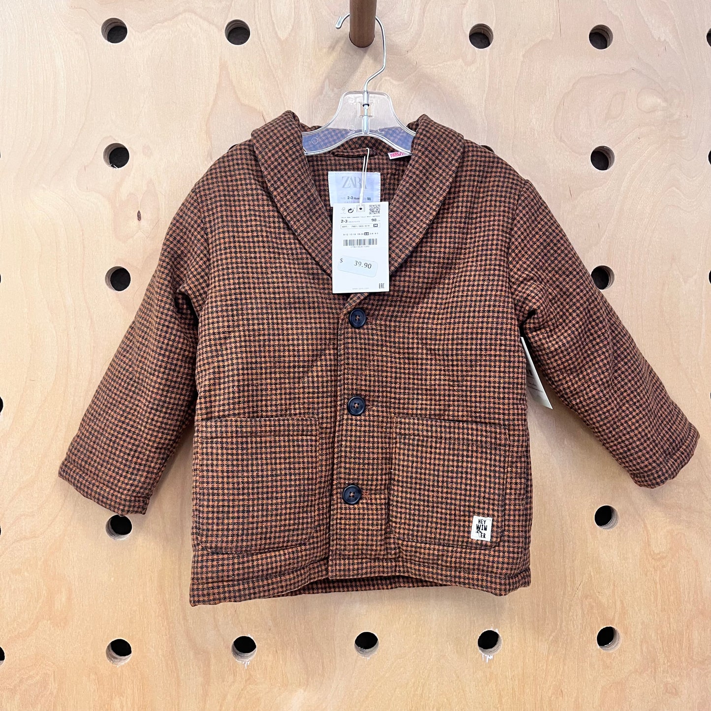 Brown & Black Houndstooth Jacket NEW!