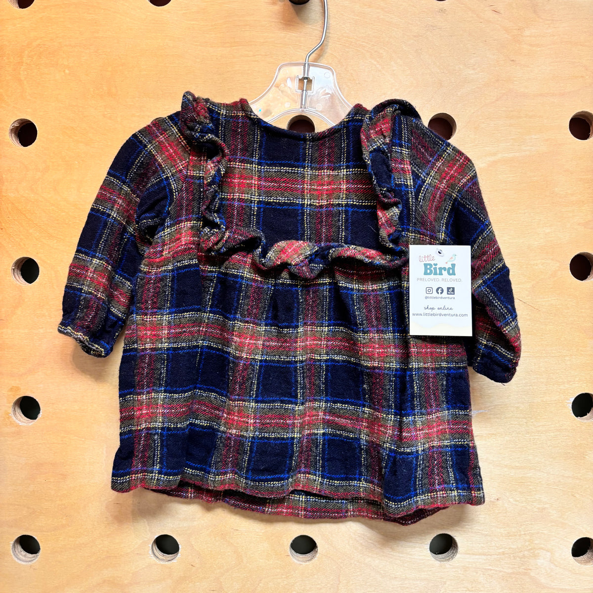 Blue/Red Plaid LS NEW!