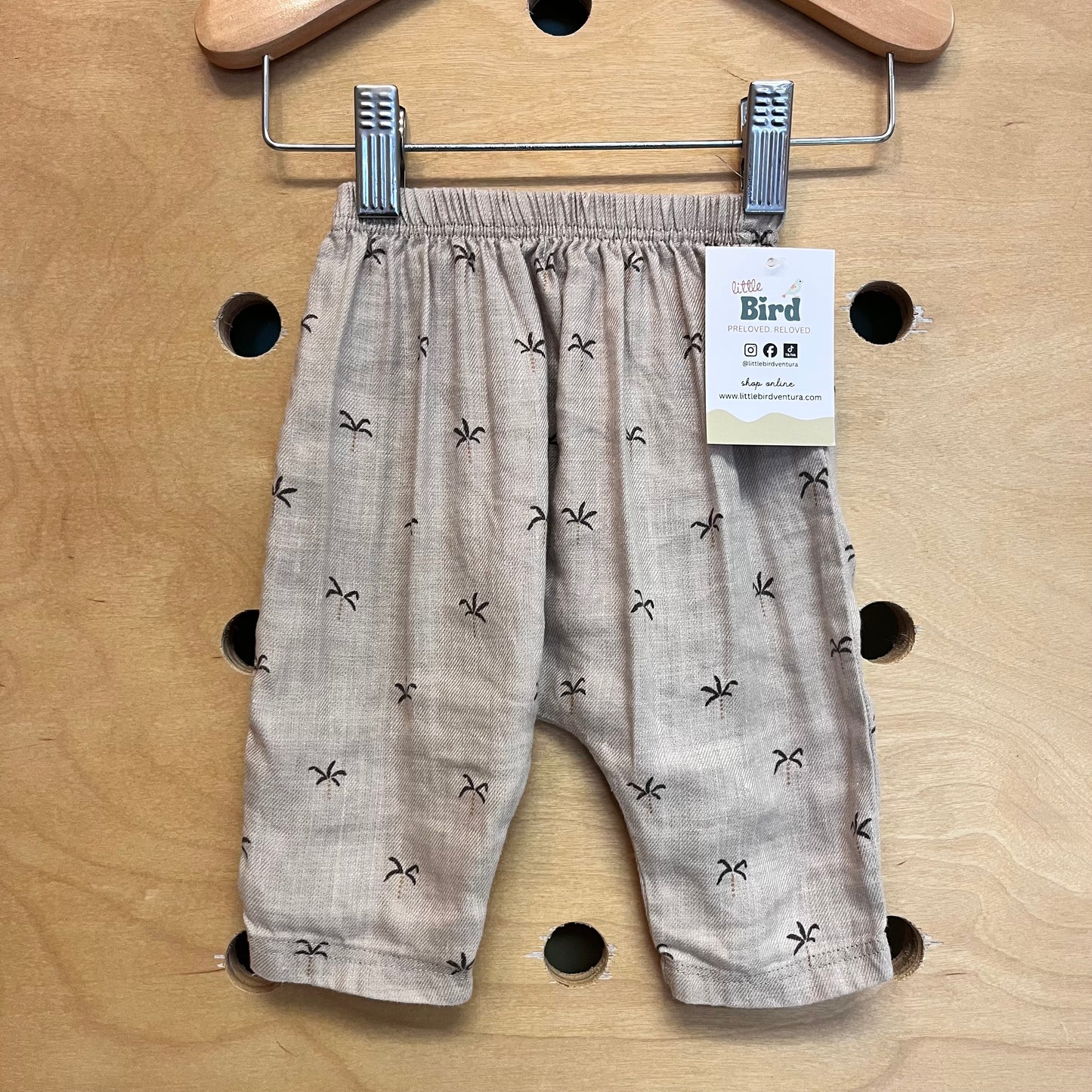 Tan Palm Tree Soft Pants