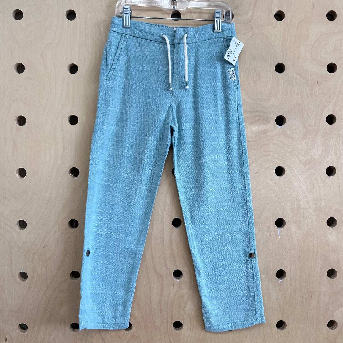 Seafoam Cotton Drawstring Pants