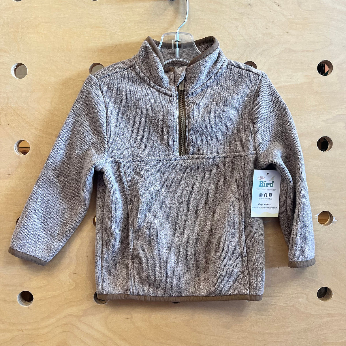 Brown 1/4 Zip Pullover