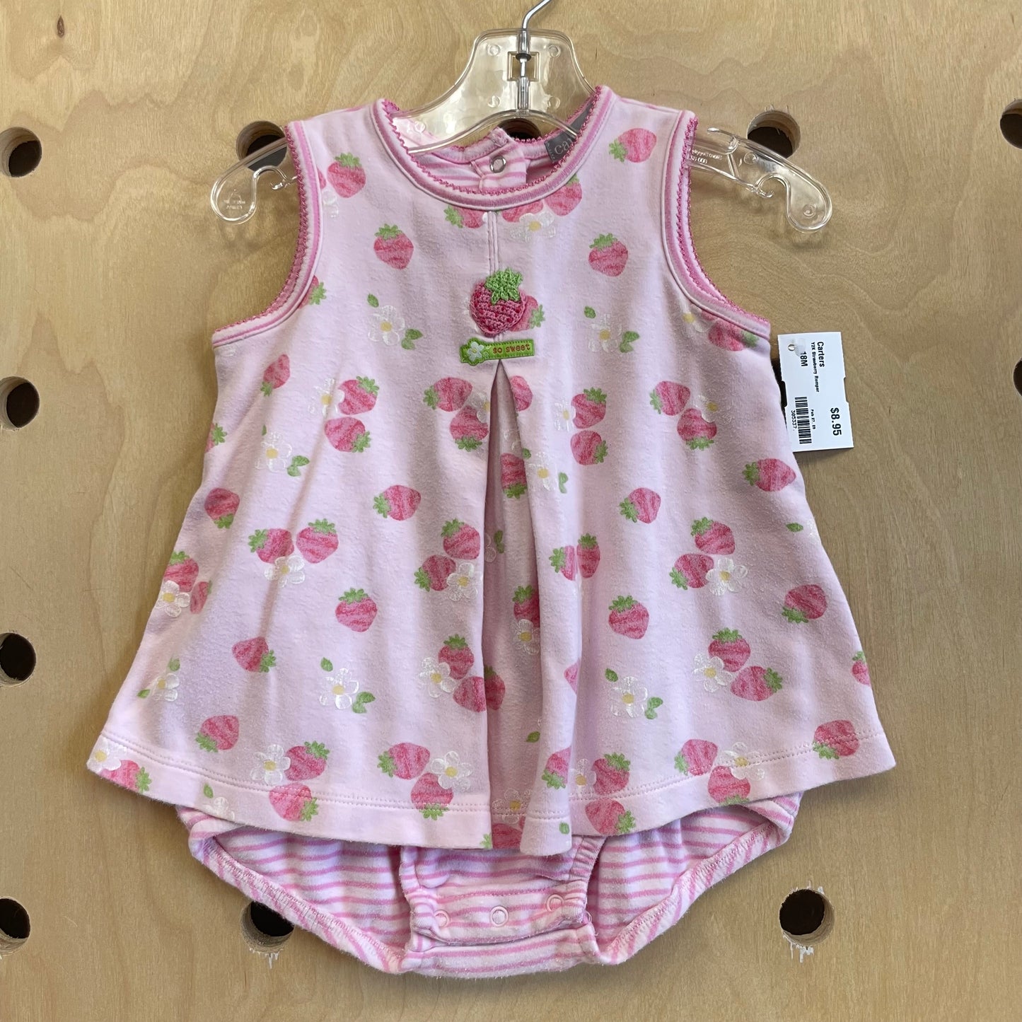 Y2K Strawberry Romper