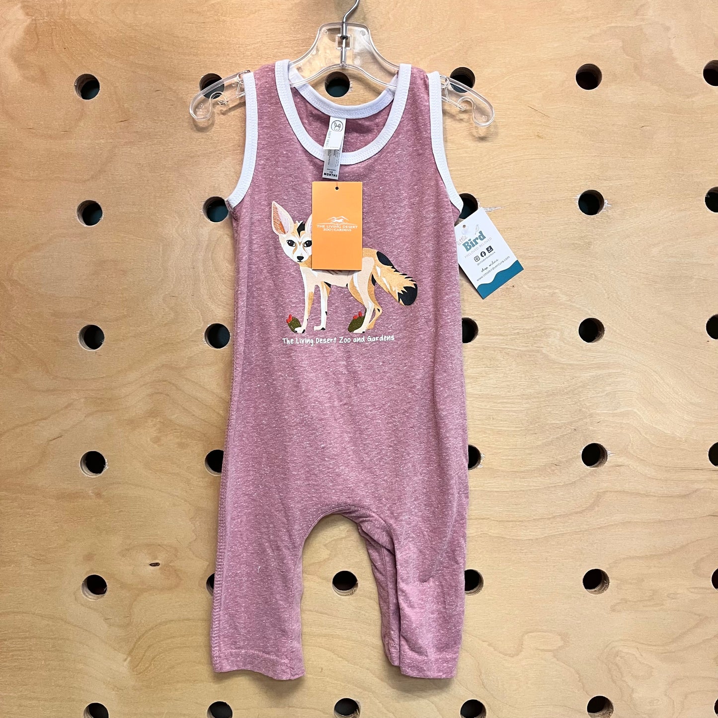 Pink Fennec Fox Living Desert Romper NEW!