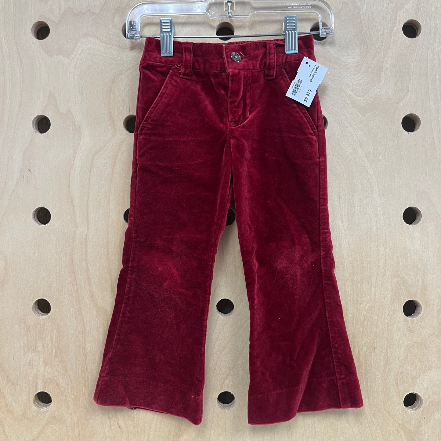 Red Velour Pants