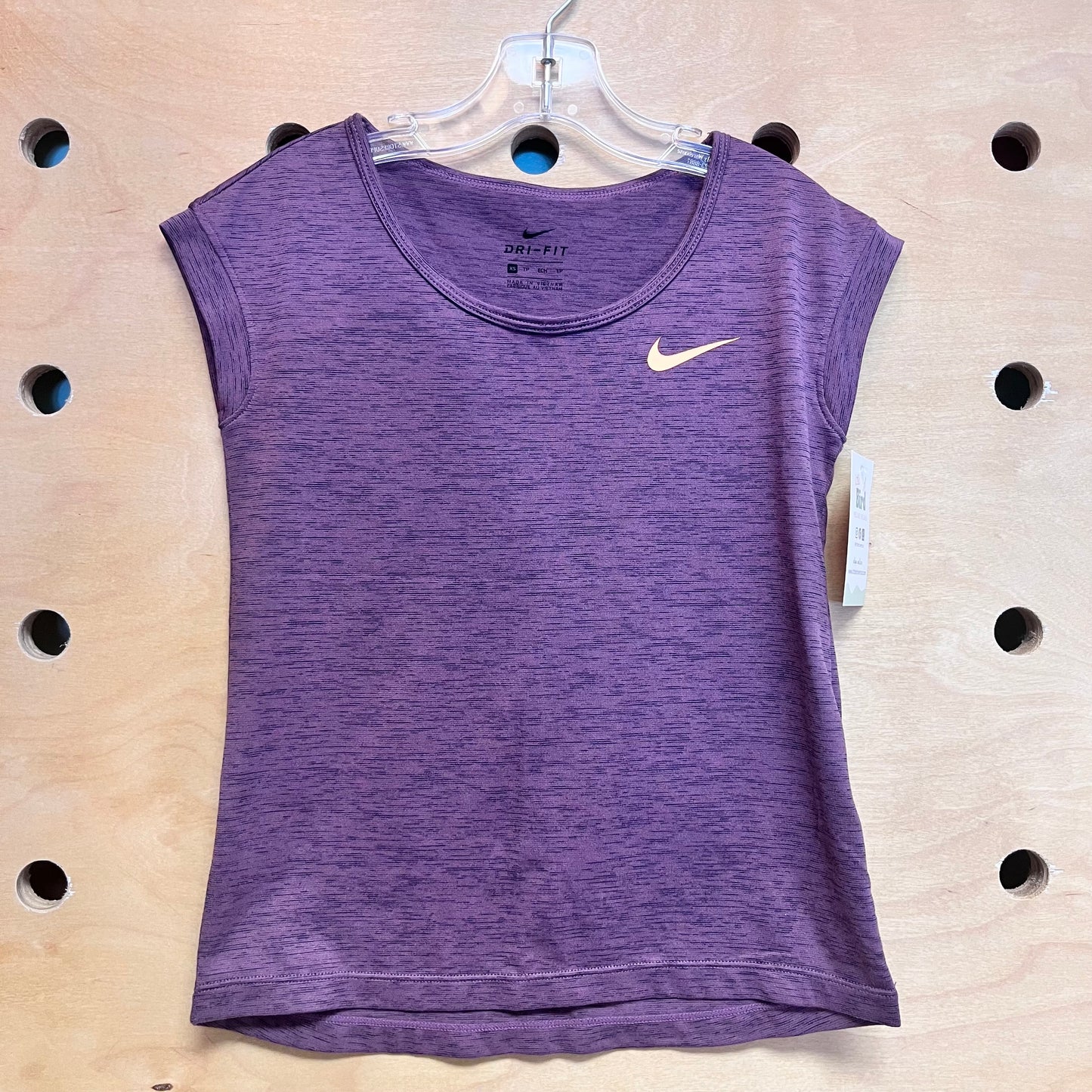 Purple Heathered Athletic Tee