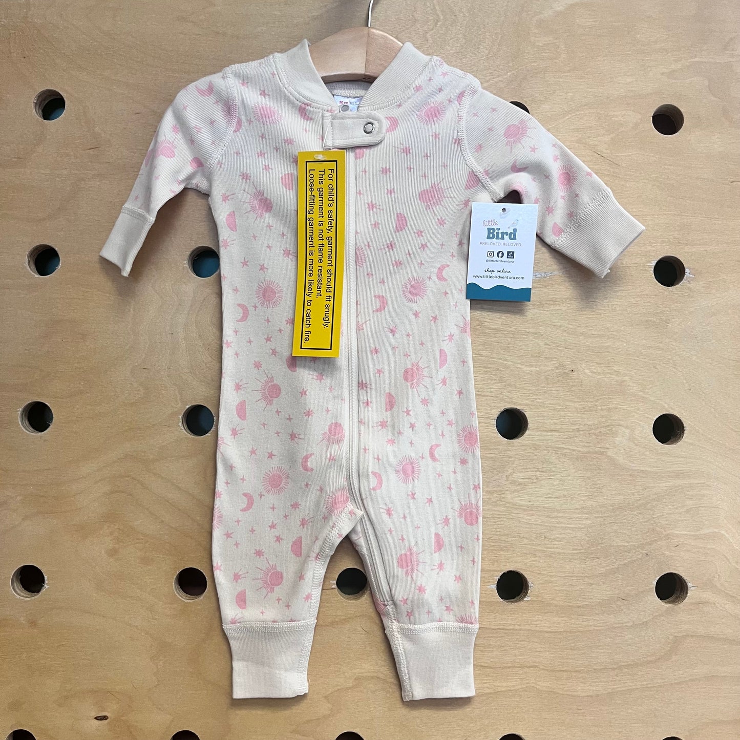 Cream & Pink Organic Zippy NEW!!