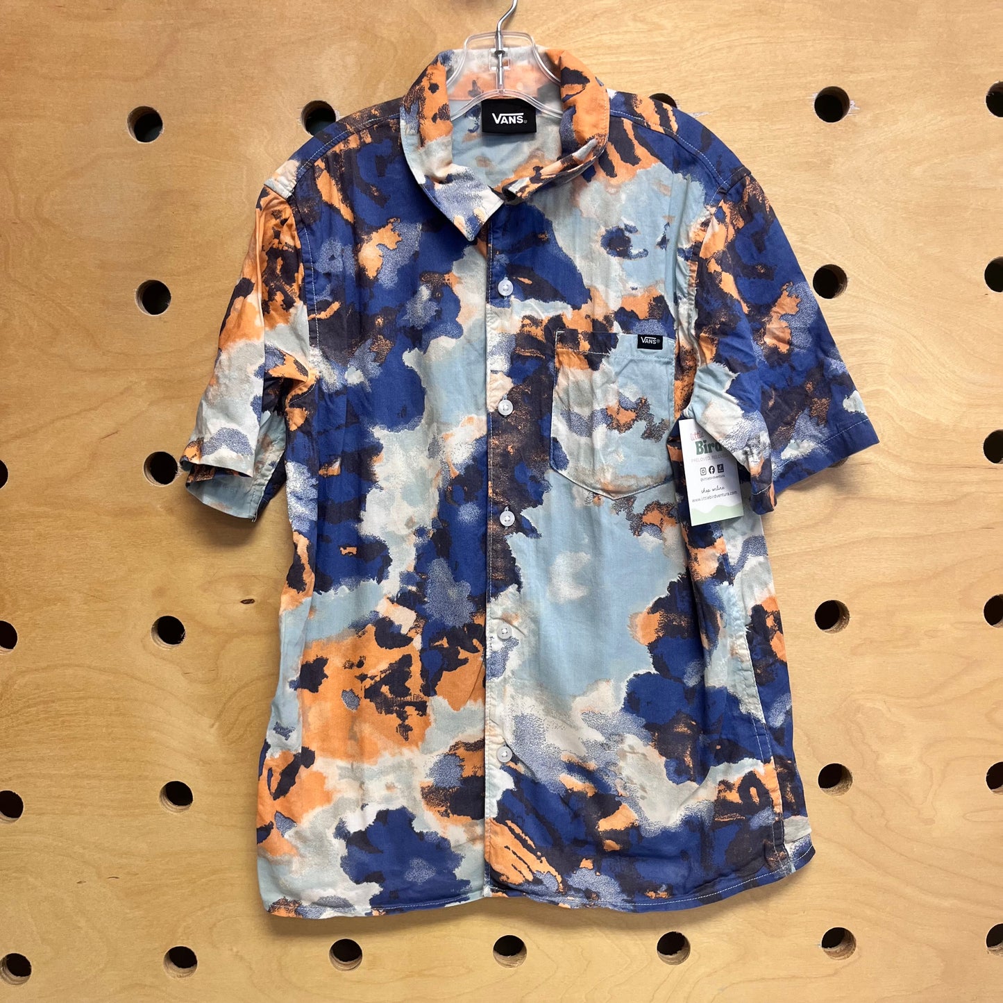 Blue/Aqua Button Up