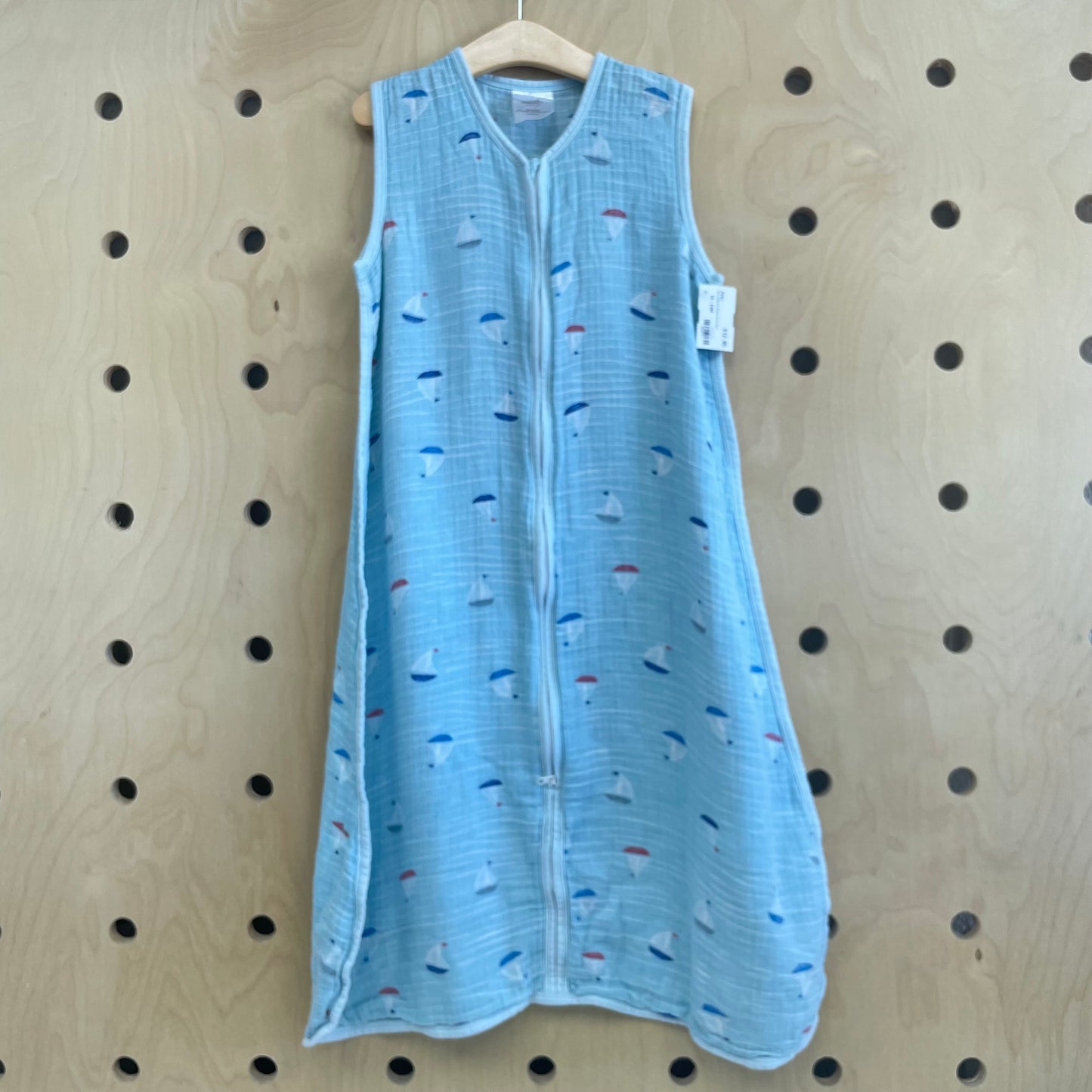Blue Sailboats Muslin Sleep Sack