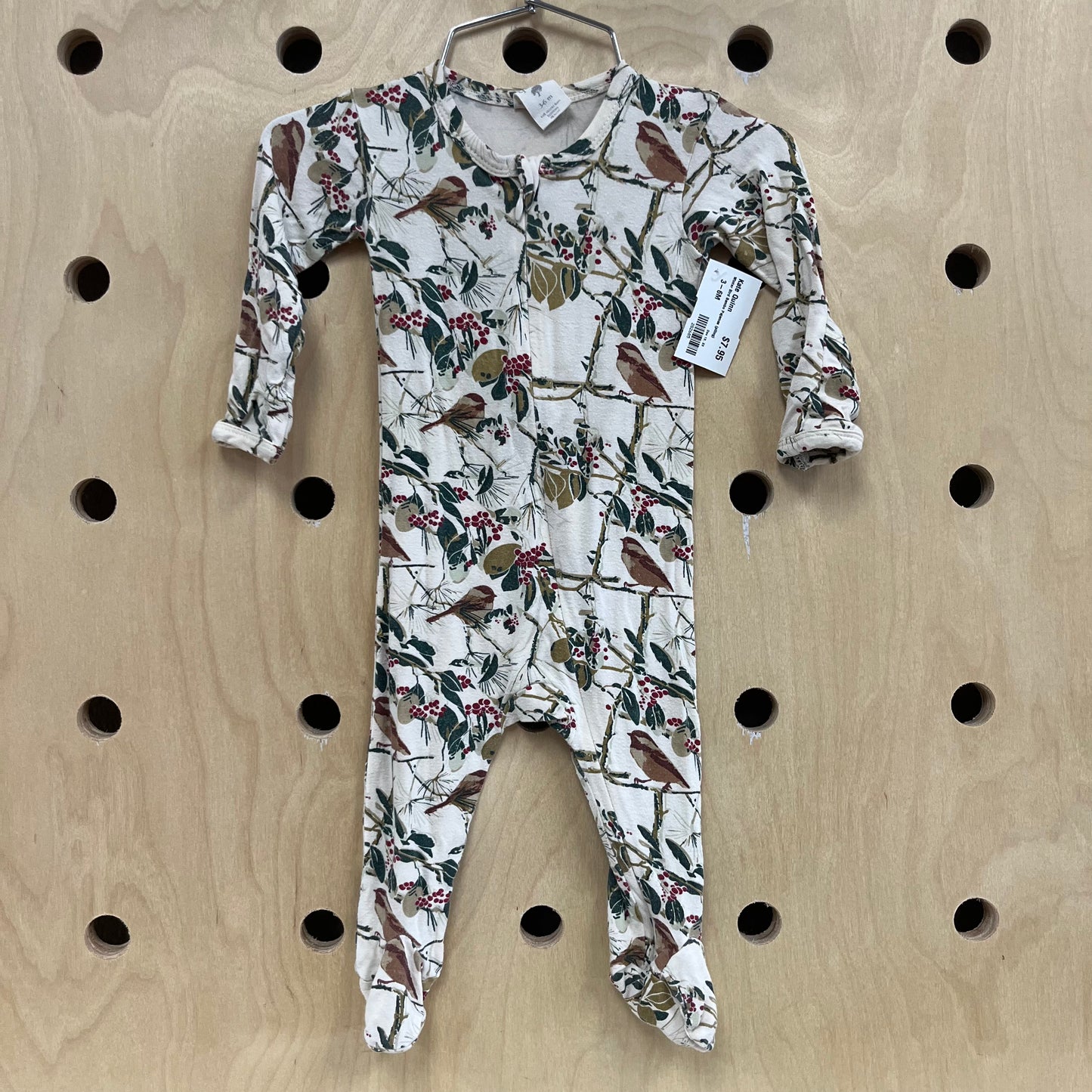 Winter Bird Bambo Pajamas (piling)