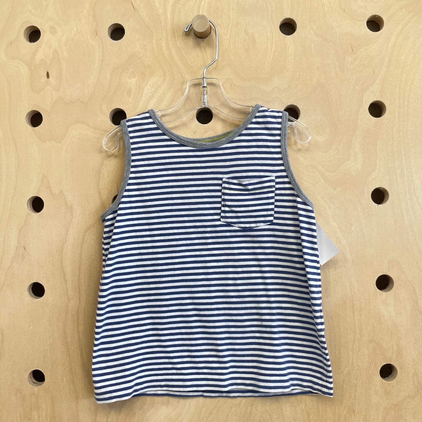Blue & Grey Striped Tank