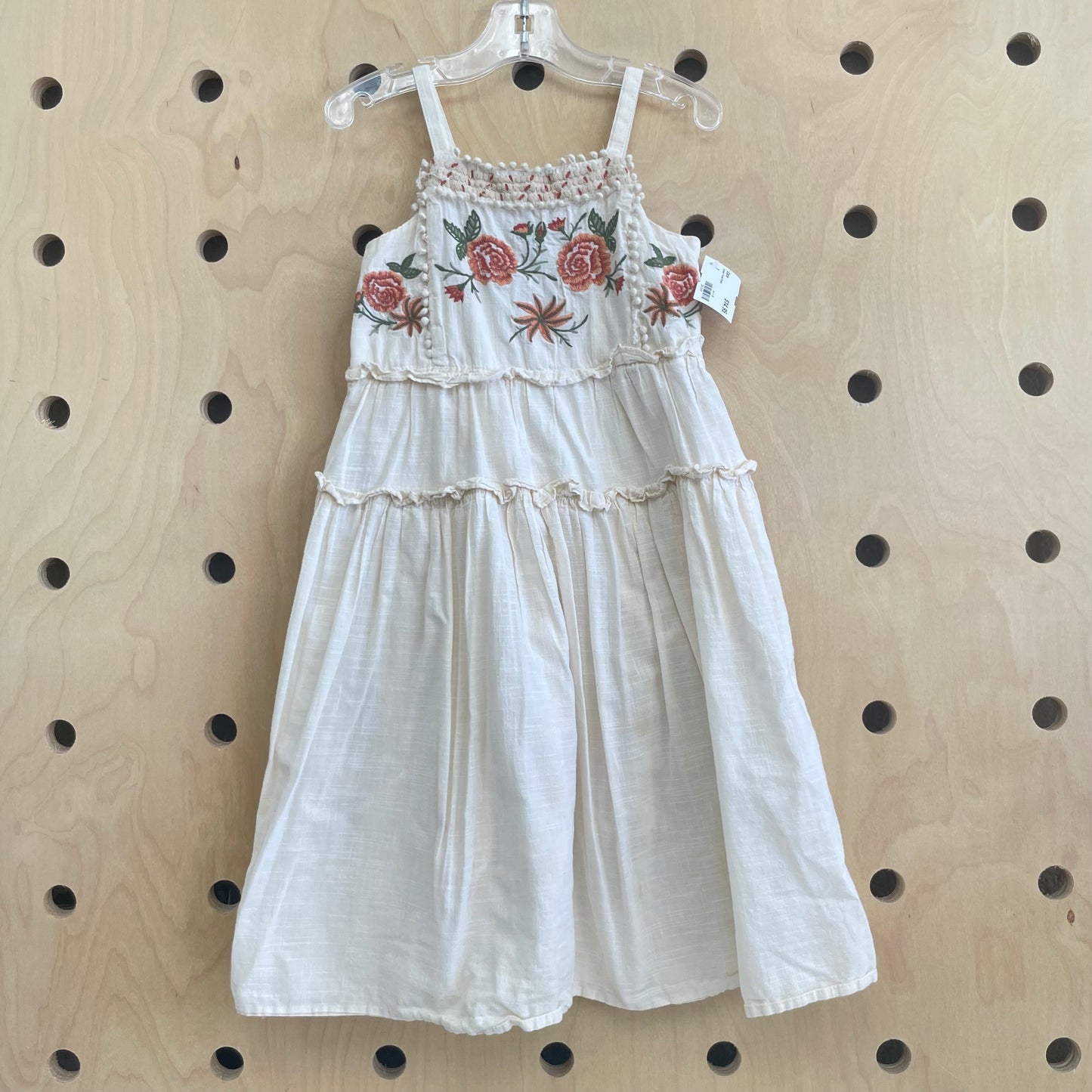 Cream Floral Dress