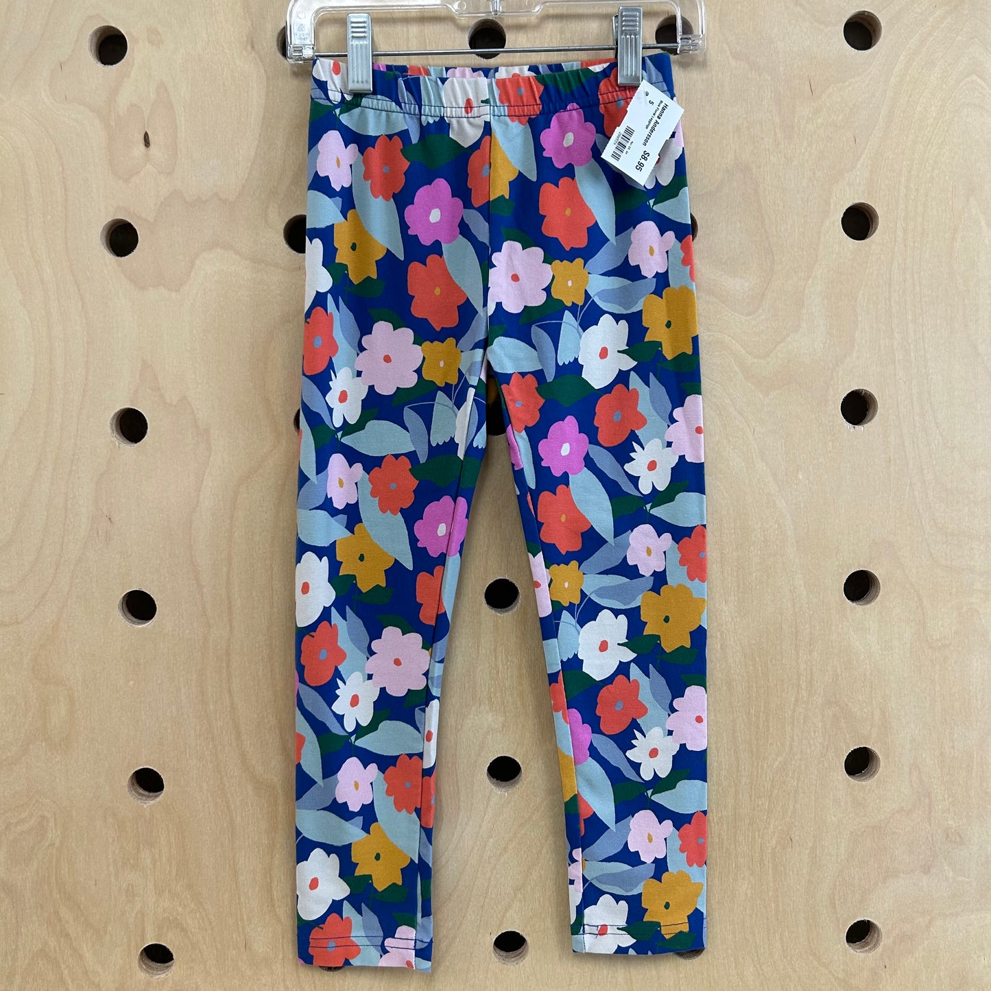 Blue Floral Leggings