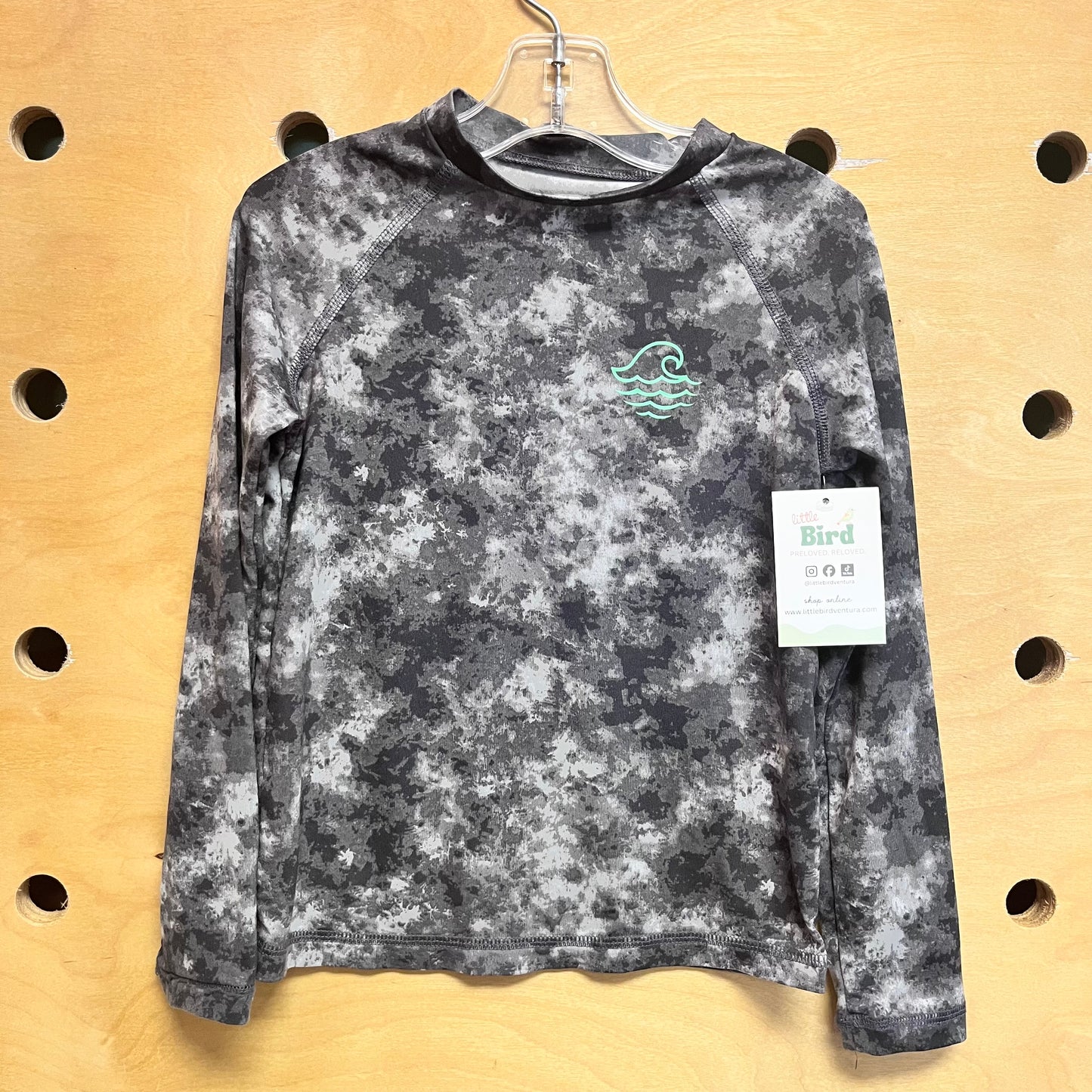 Black Tie Dye Swim Shirt