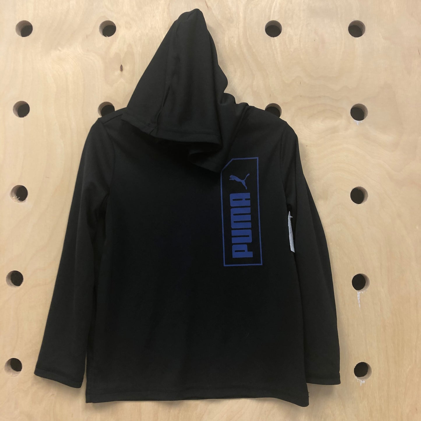 Black & Blue Logo Active Hoodie