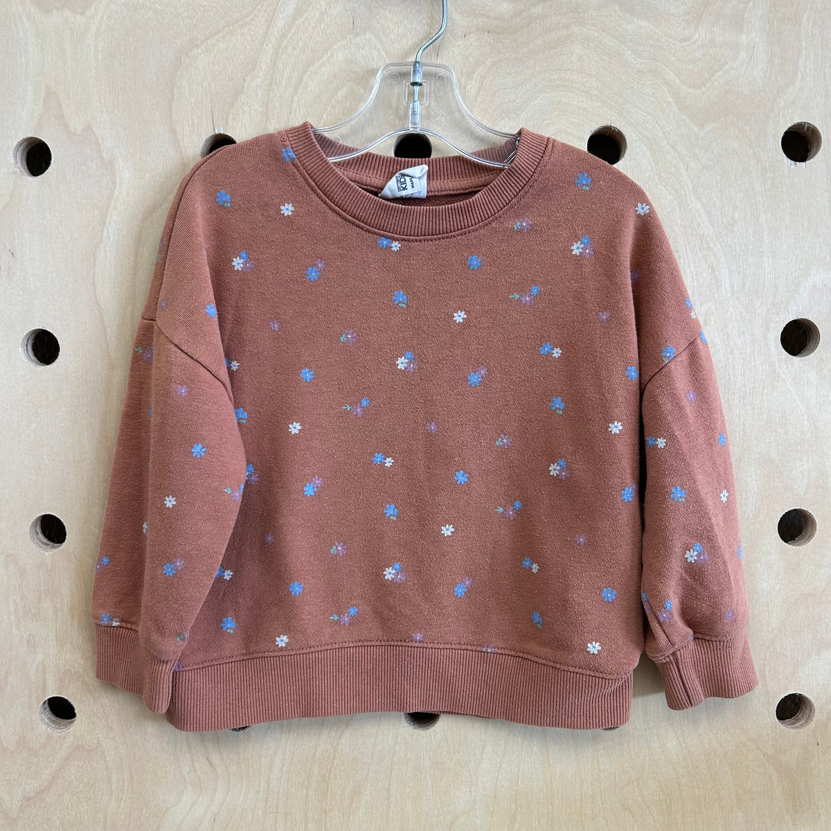 Tan Floral Pullover