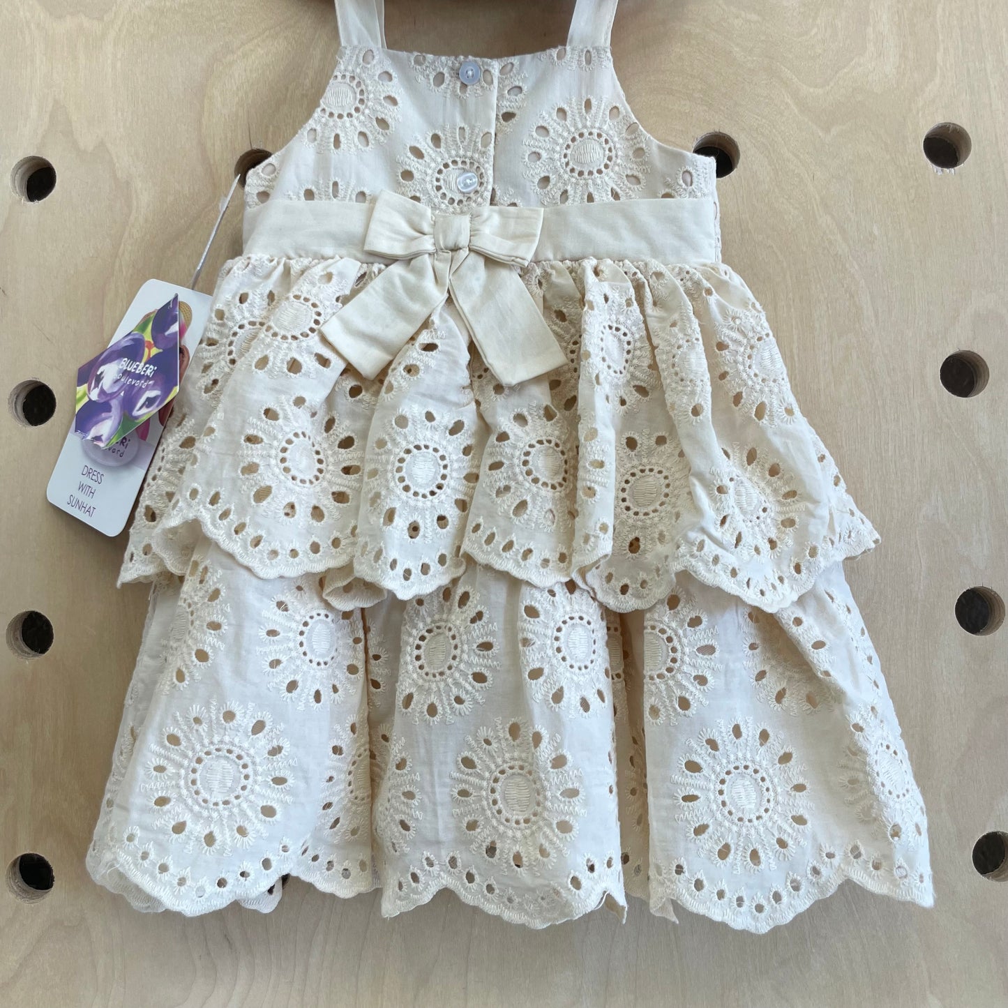 Tan Eyelet Dress + Sunhat NEW!
