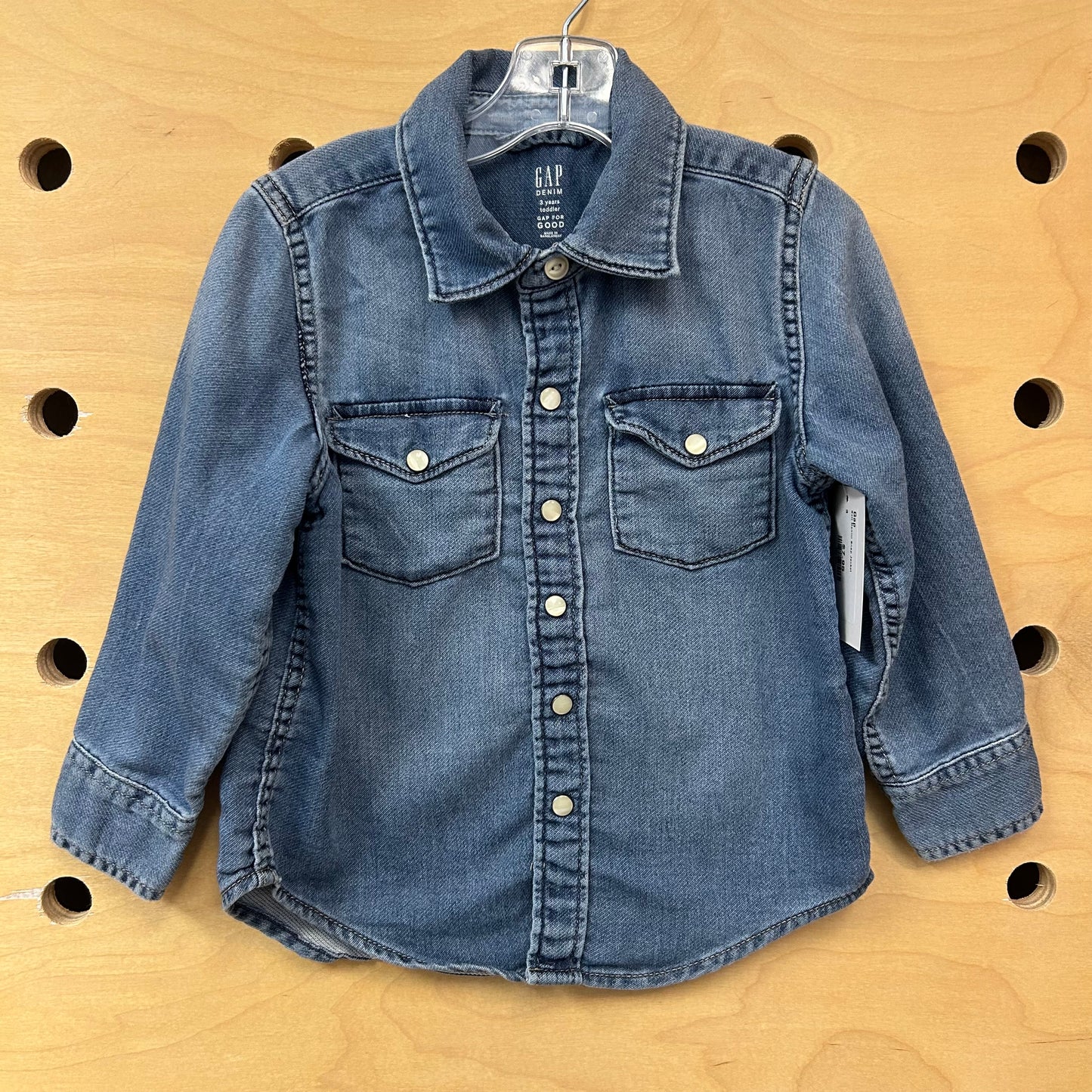 Soft Denim Snap Jacket