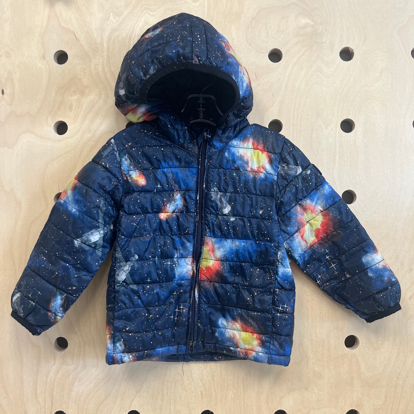 Blue Galaxy Puffer Jacket