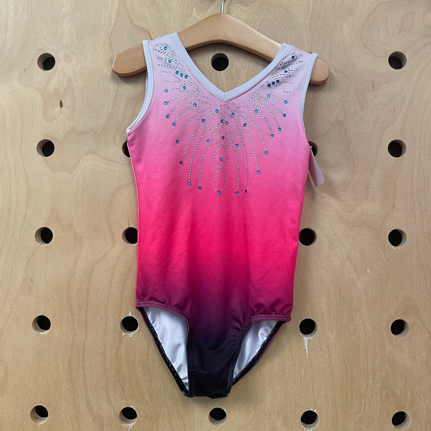 Pink Rhinestone Leotard