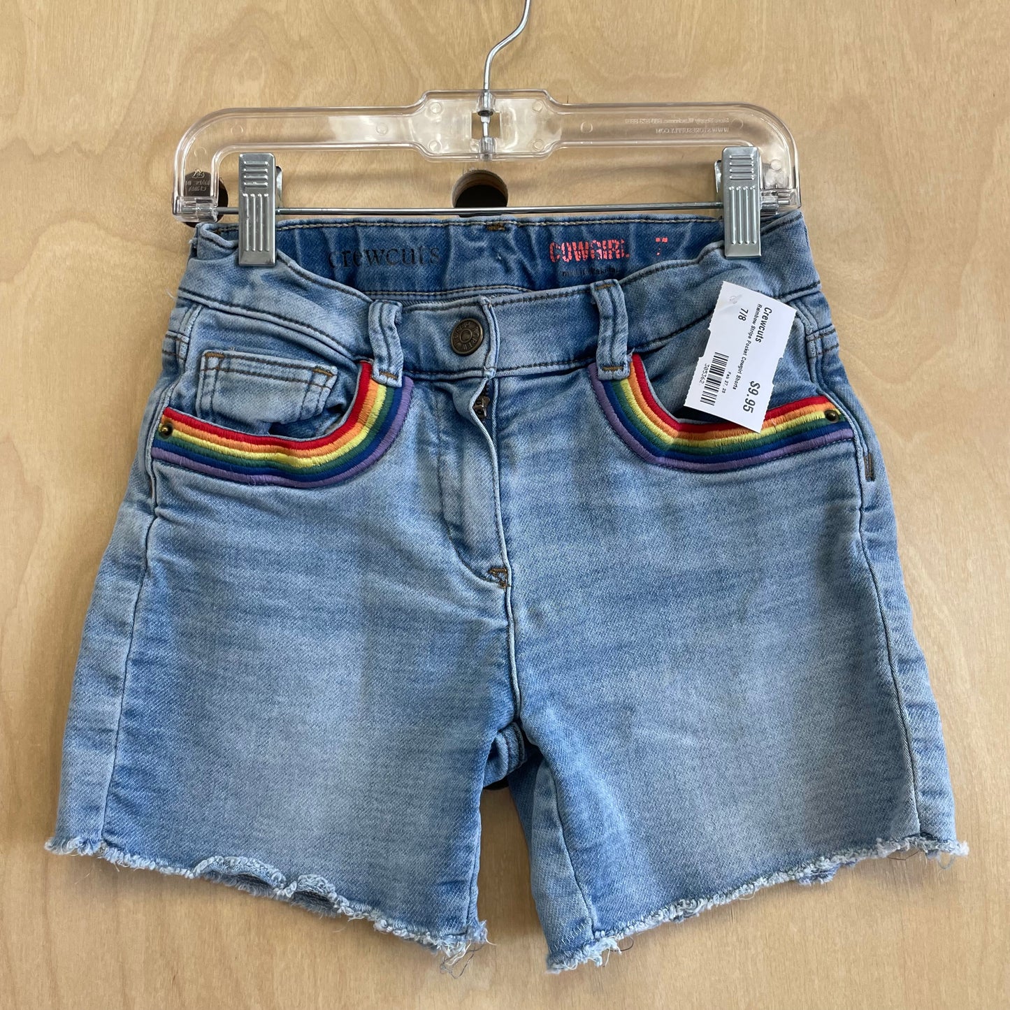 Raimbow Stripe Pocket Cowgirl Shorts