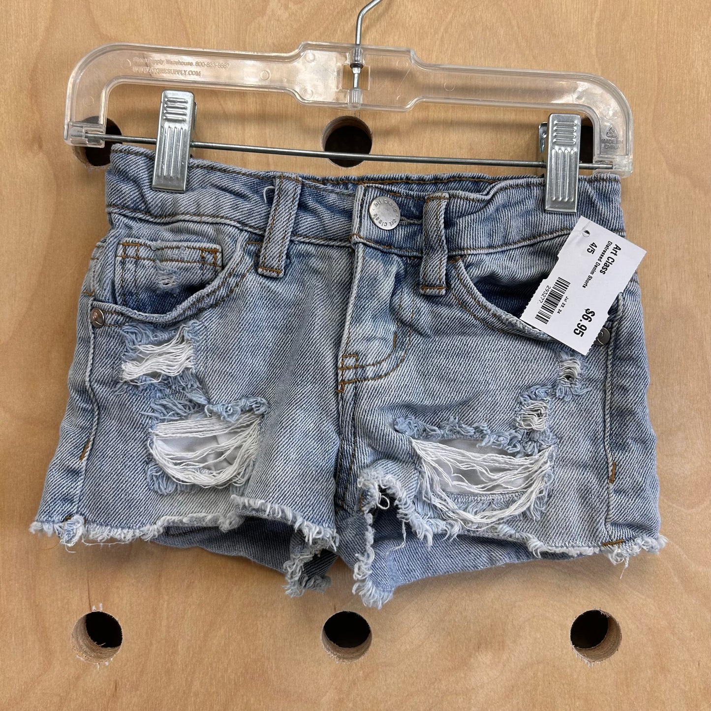 Distressed Denim Shorts