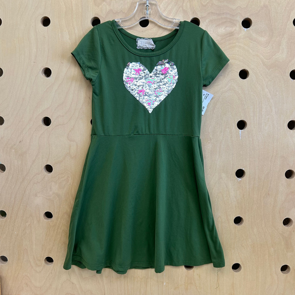 Green Flip Sequin Dress