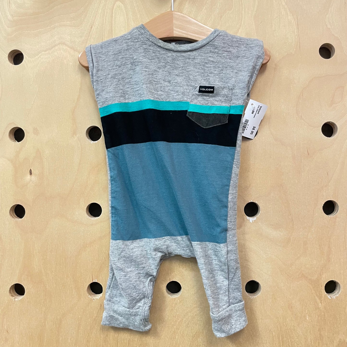 Grey & Blue Romper
