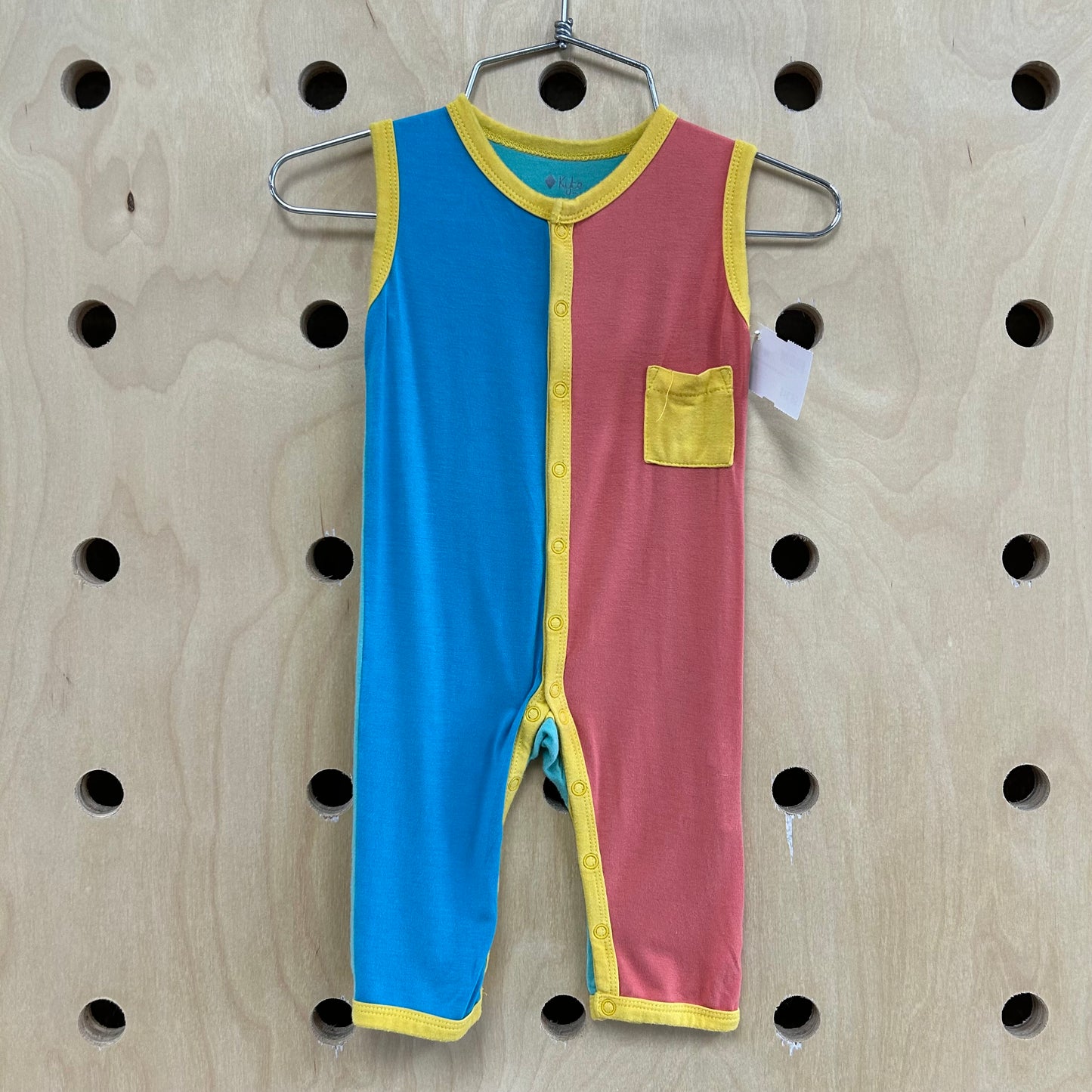Colorful Sleeveless Snap Romper